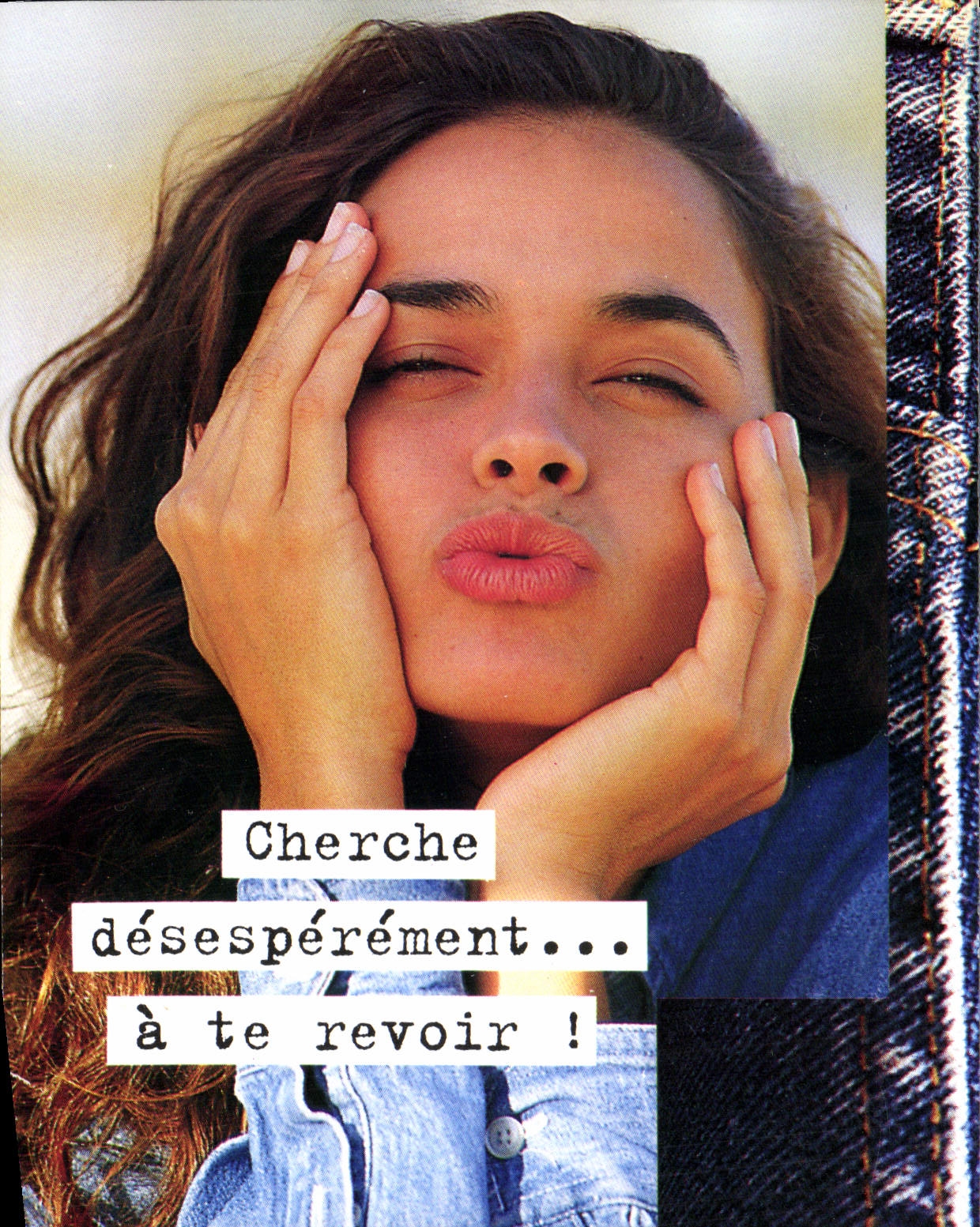 CPM Cherche Desesperement A Te Revoir Femme