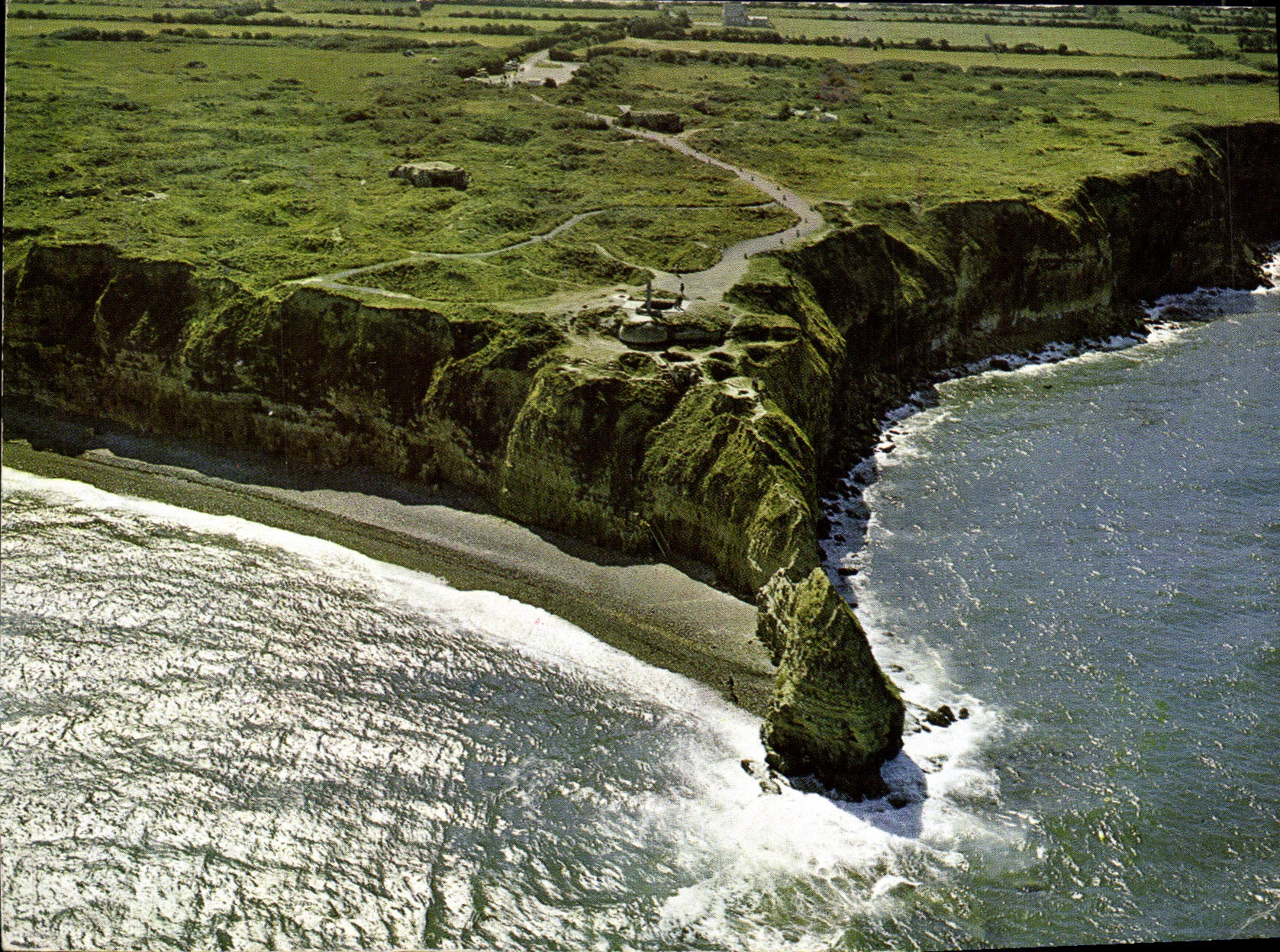 MODERN CARD Omaha Beach Grandcamps baths Against day on the point of the hoc Militaria