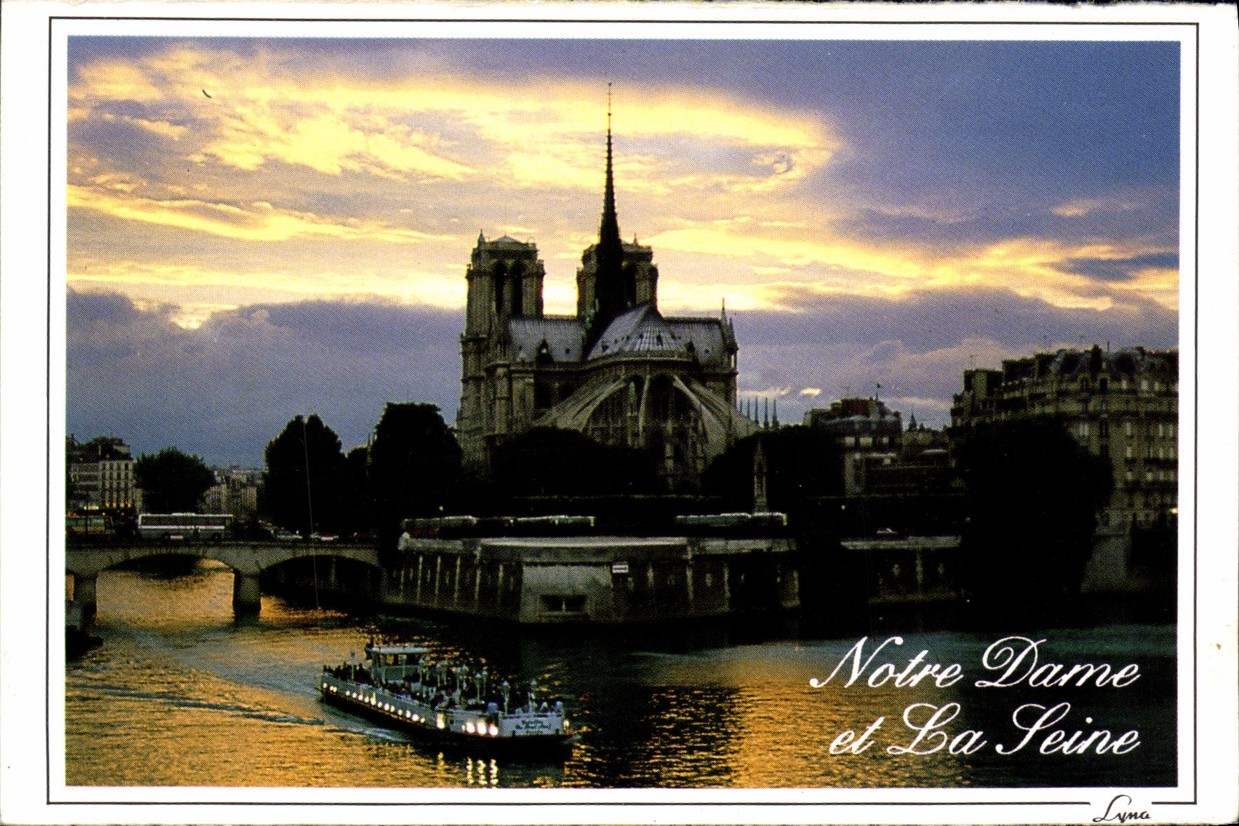 MODERN CARD Paris the Notre Dame Cathedral
