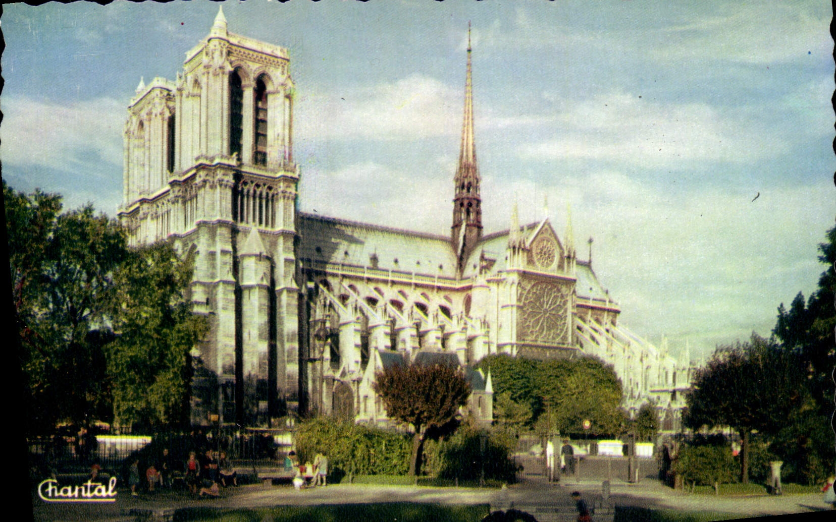 CPM Paris Abside de Notre Dame
