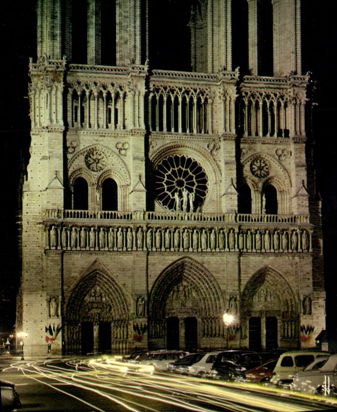 MODERN CARD Paris the Notre Dame Cathedral