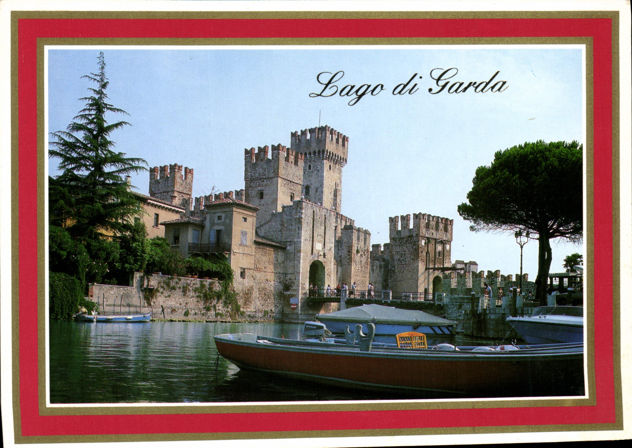 POSTAL MODERNA Lago di Garda Beaded él Dei Laghi