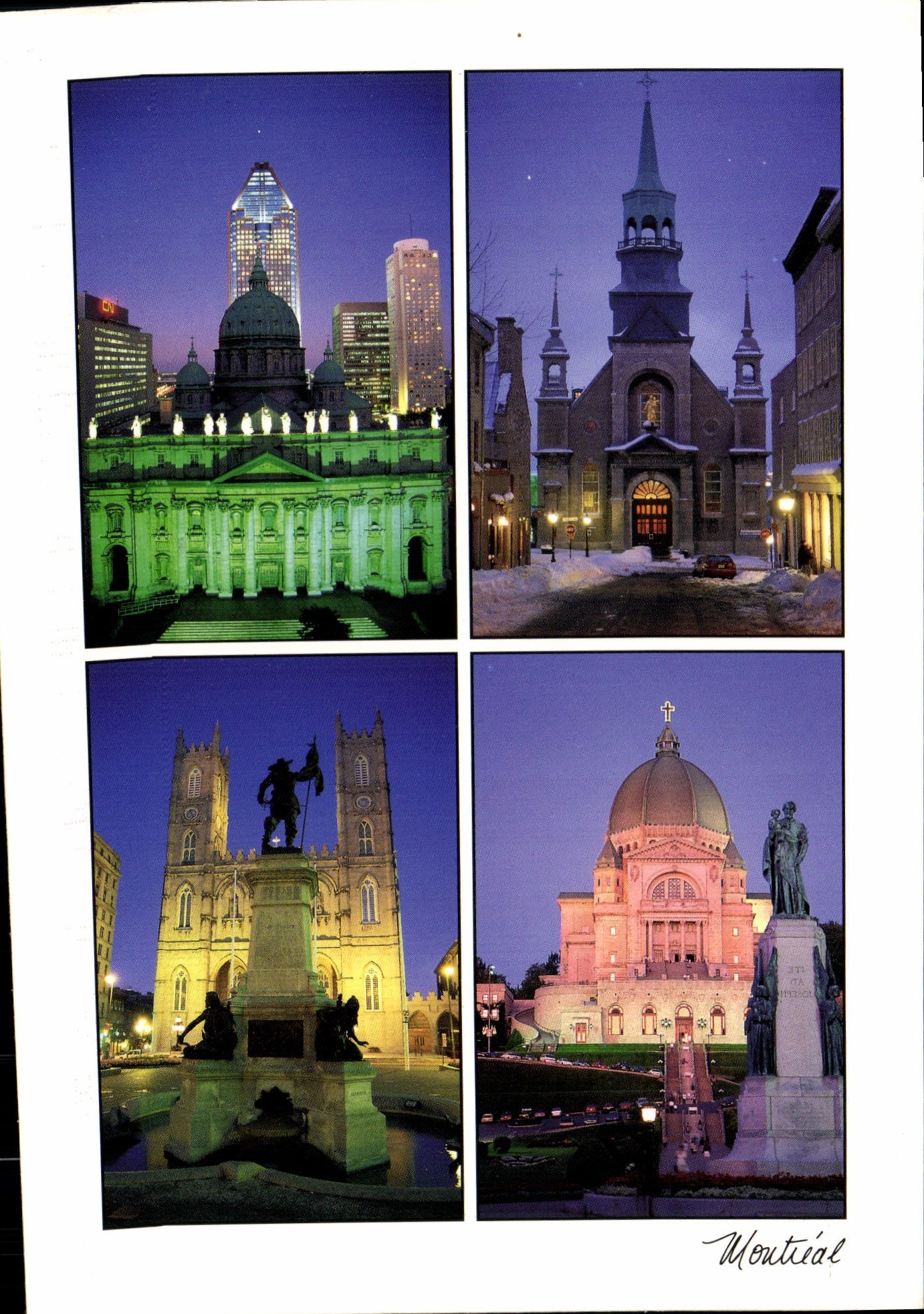 MODERN CARD Montreal Cathedral Marie Queen