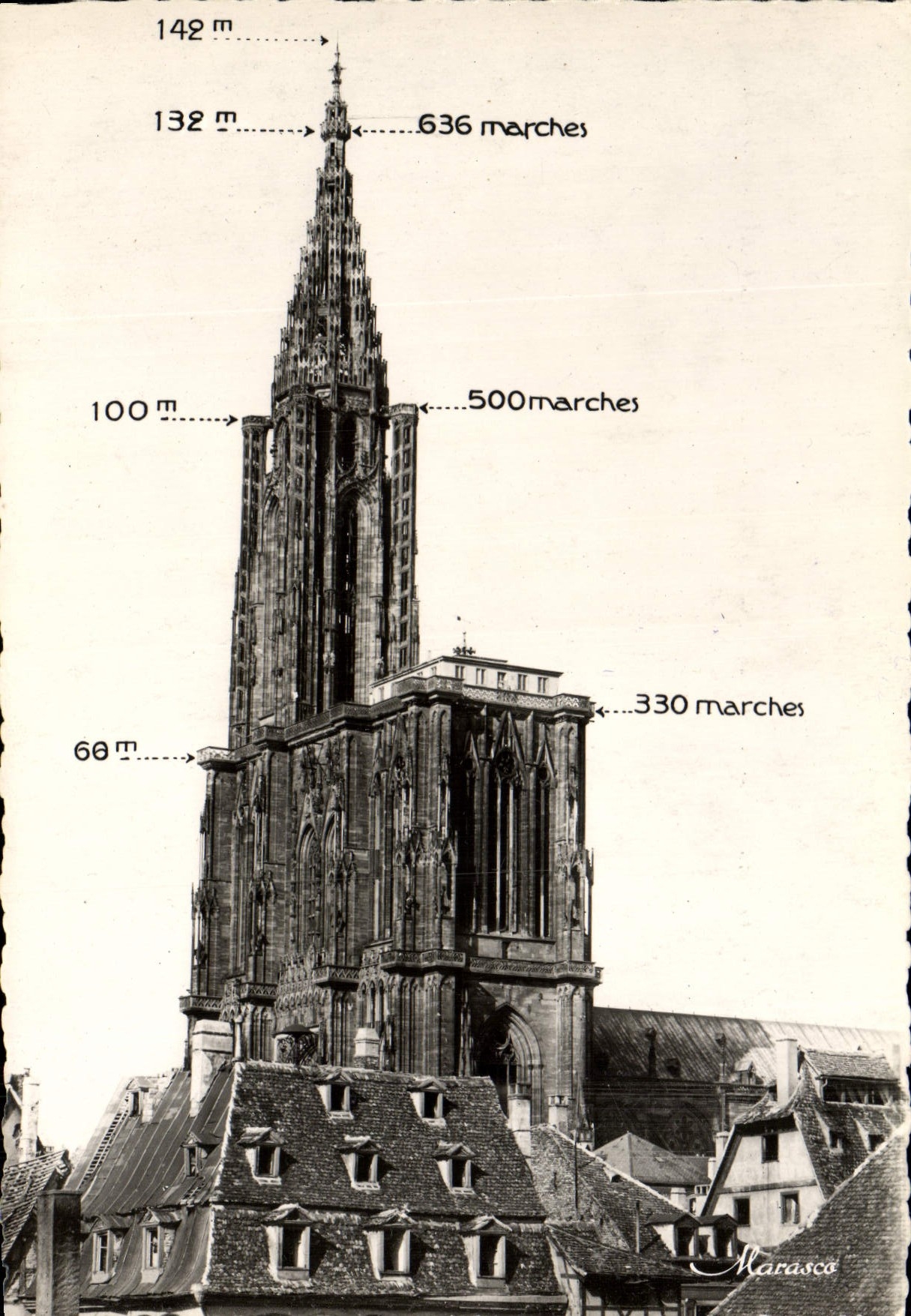 POSTAL MODERNA Estrasburgo la catedral