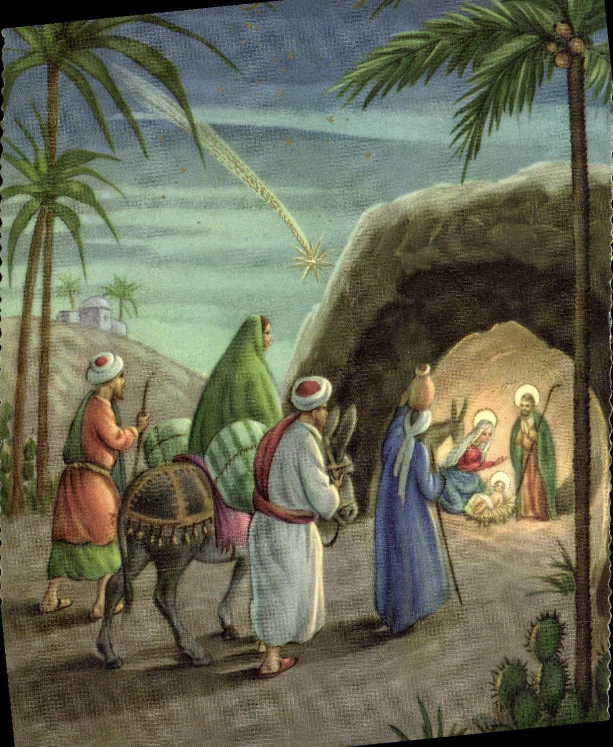 MODERN CARD Merry Christmas Magi