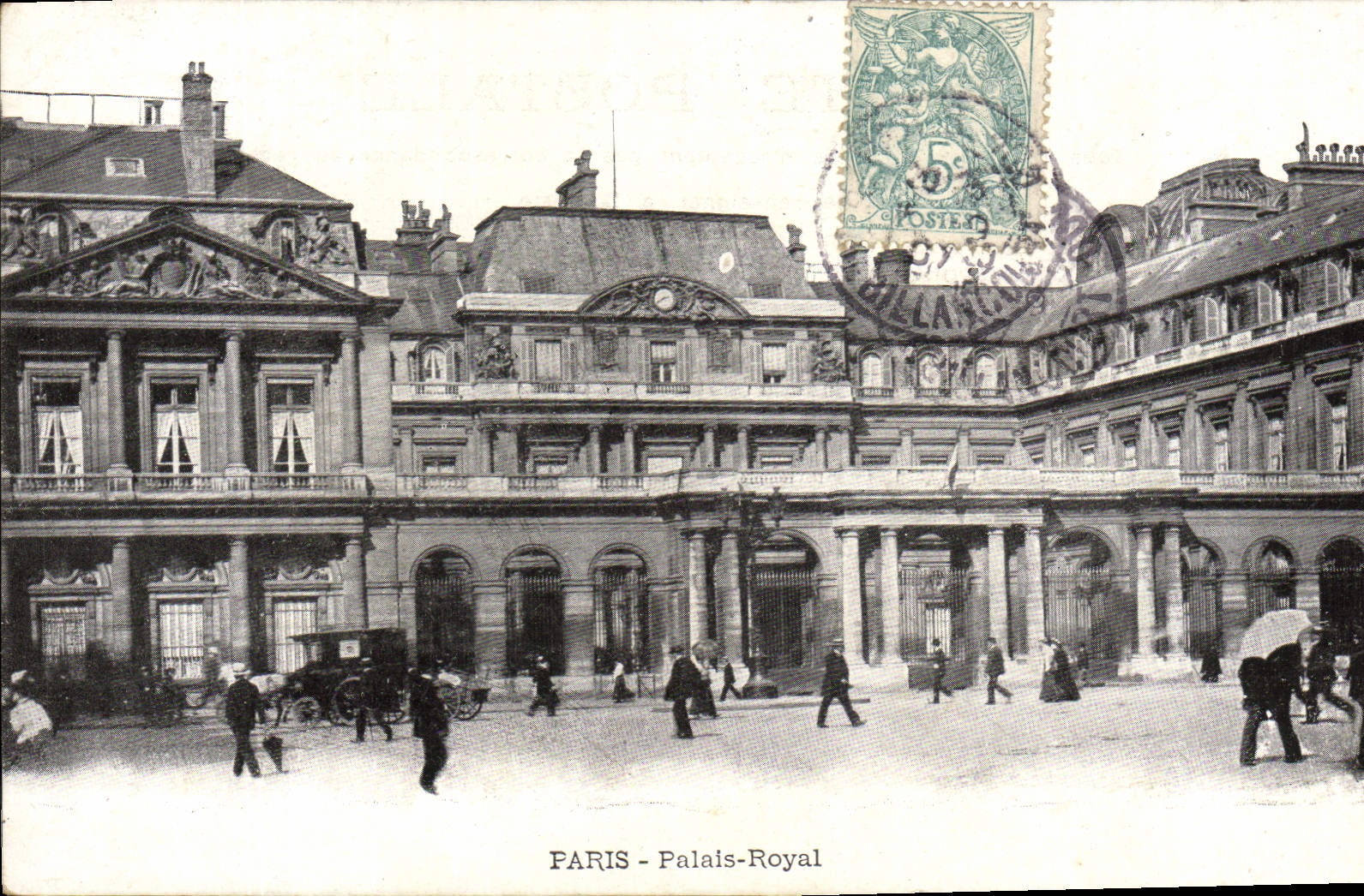 VINTAGE POSTCARD Paris Palais Royal