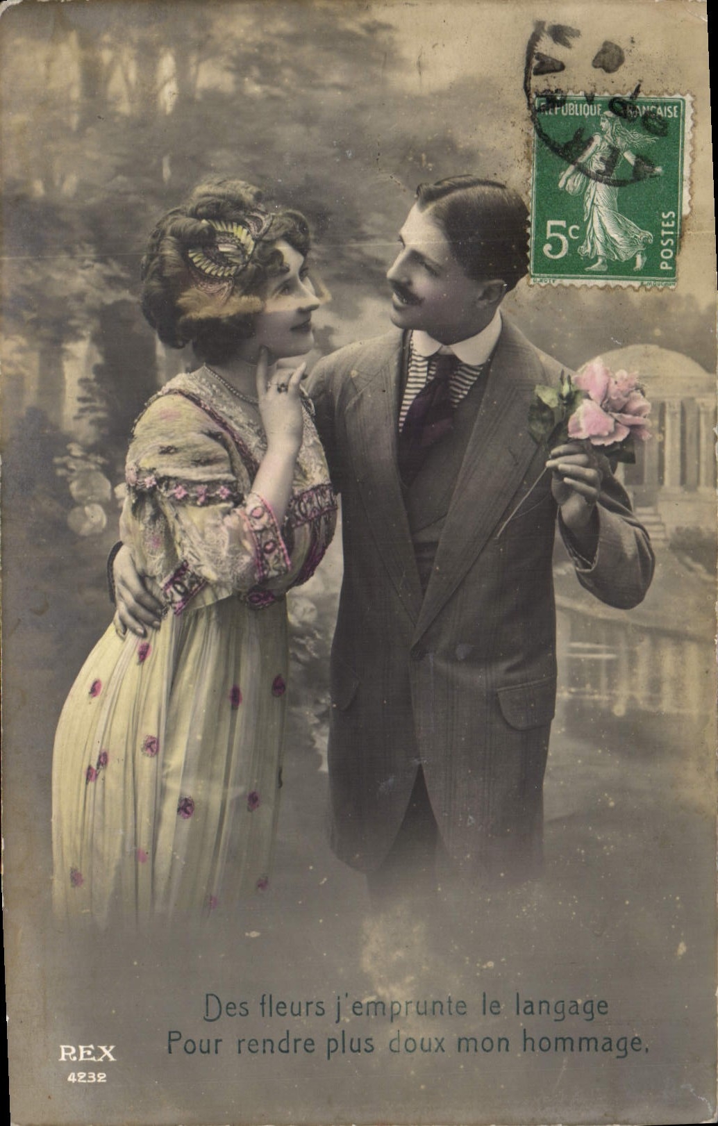 VINTAGE POSTCARD Fantasy Woman