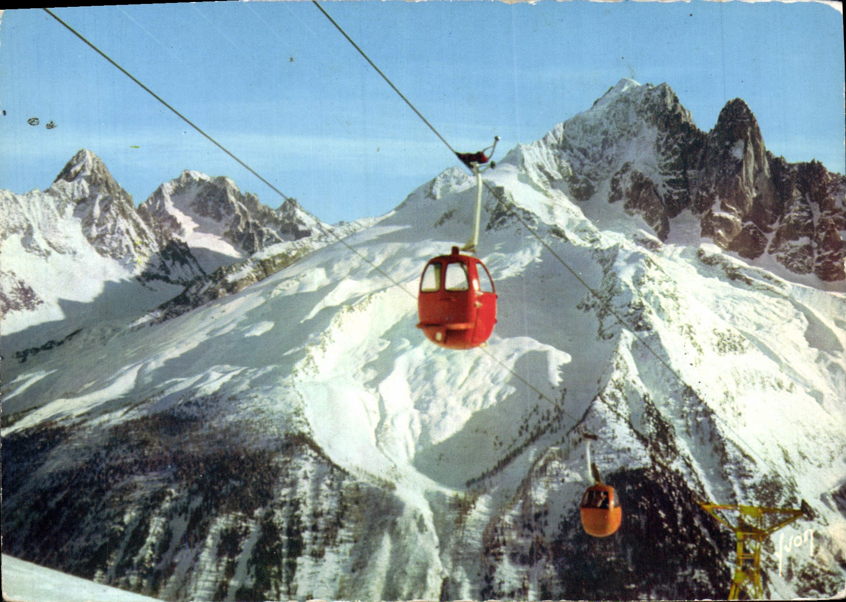 MODERN CARD Colors and Light of France To the conquest of the snow-covered summits