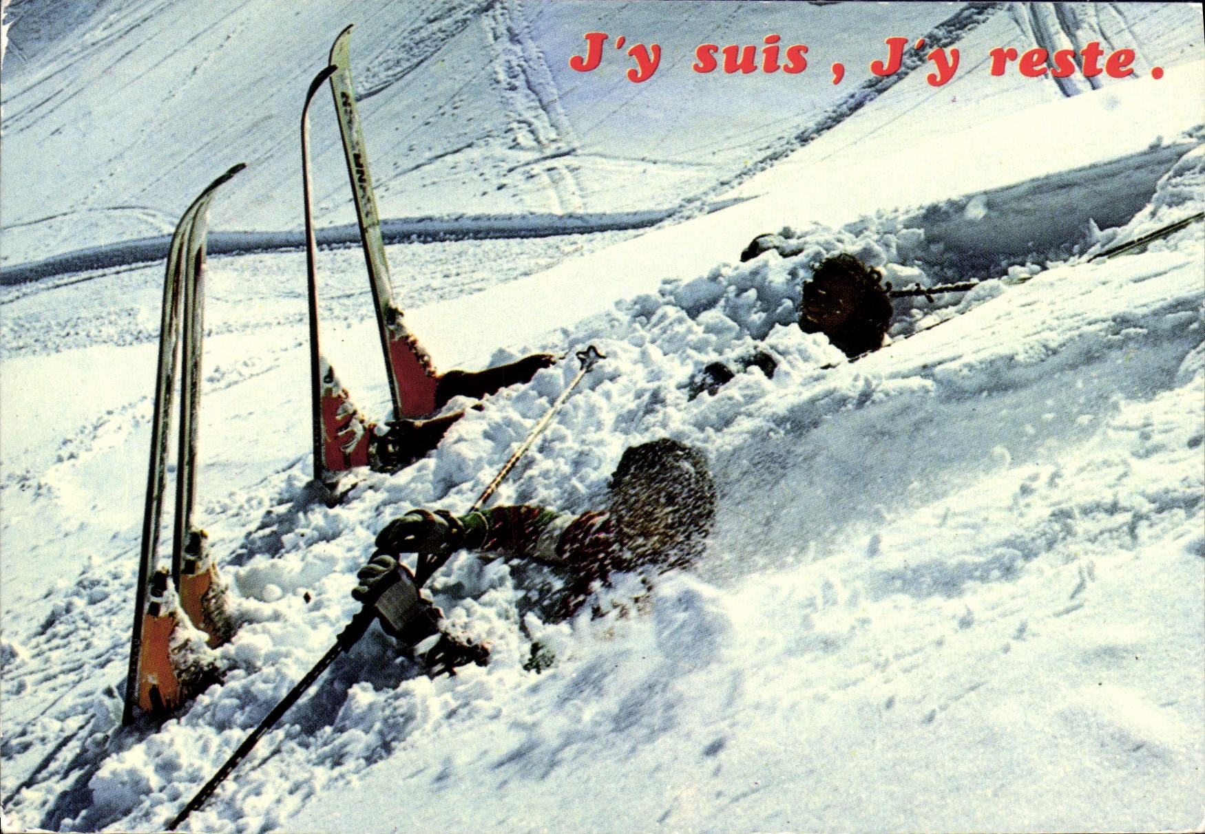 MODERN CARD I am there I remain Ski there