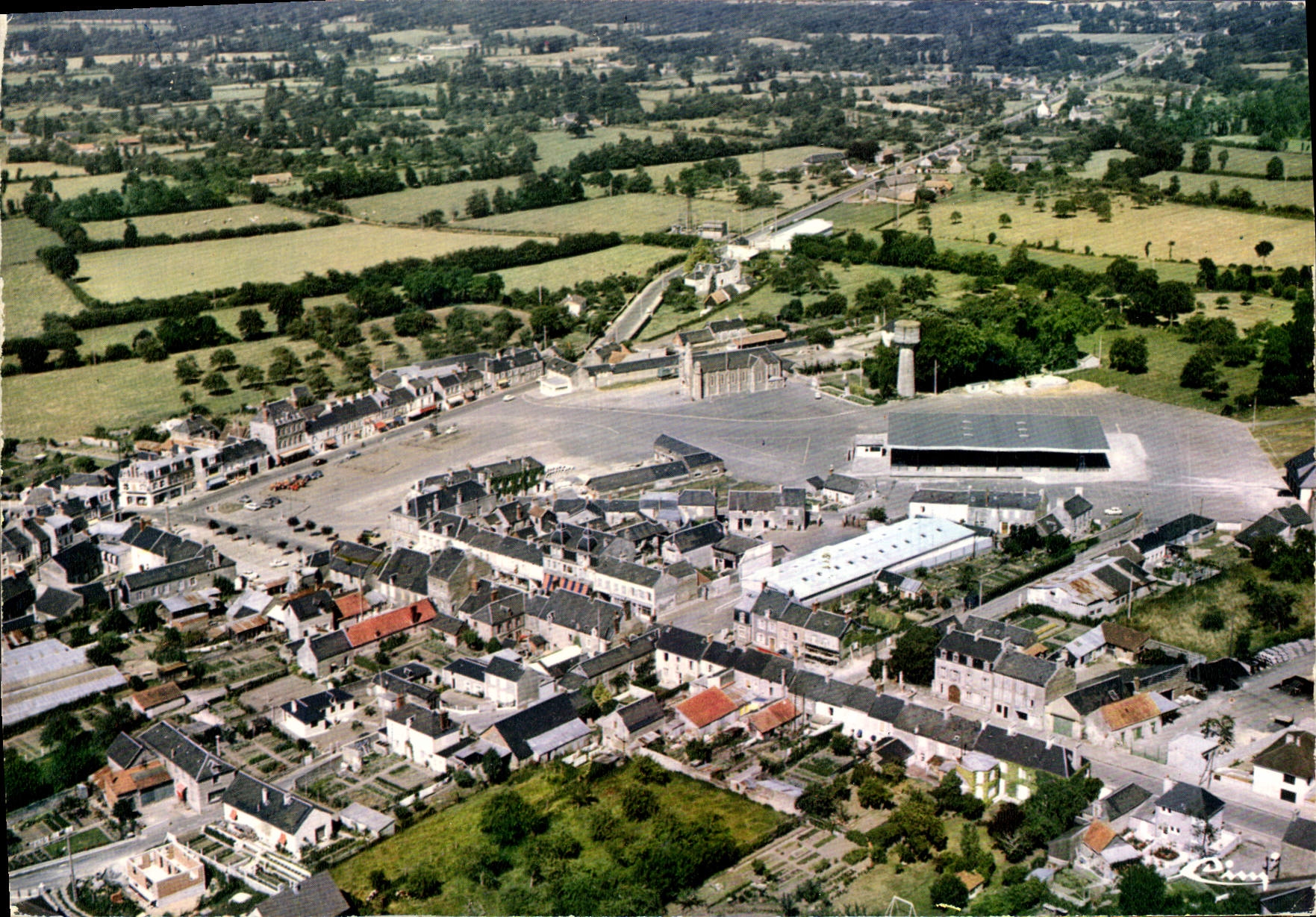 CPM Littry la Mine Vue Generale Aerienne