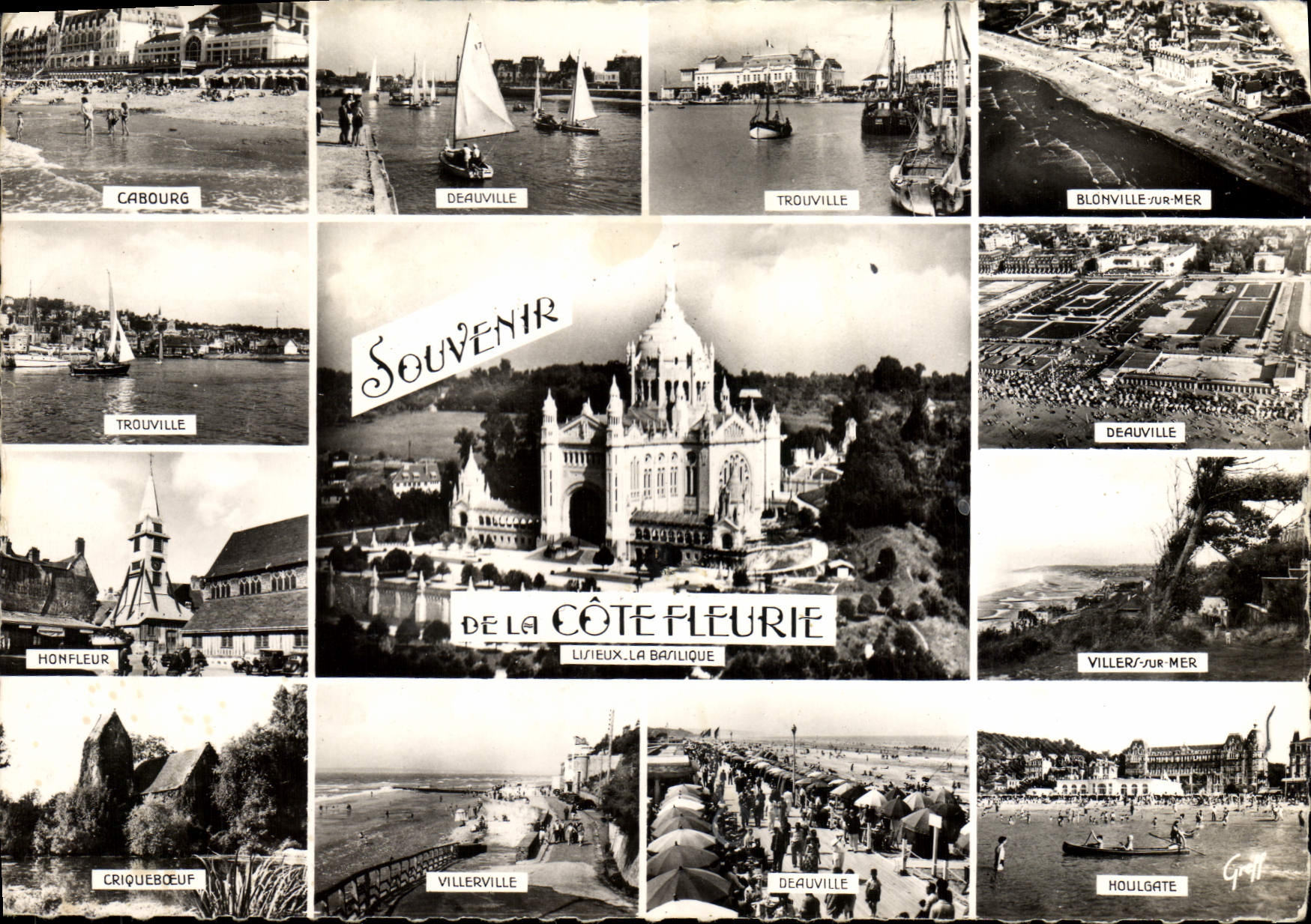 CPM Lisieux Cabourg Trouville Criqueboeuf Deauville Houlgate