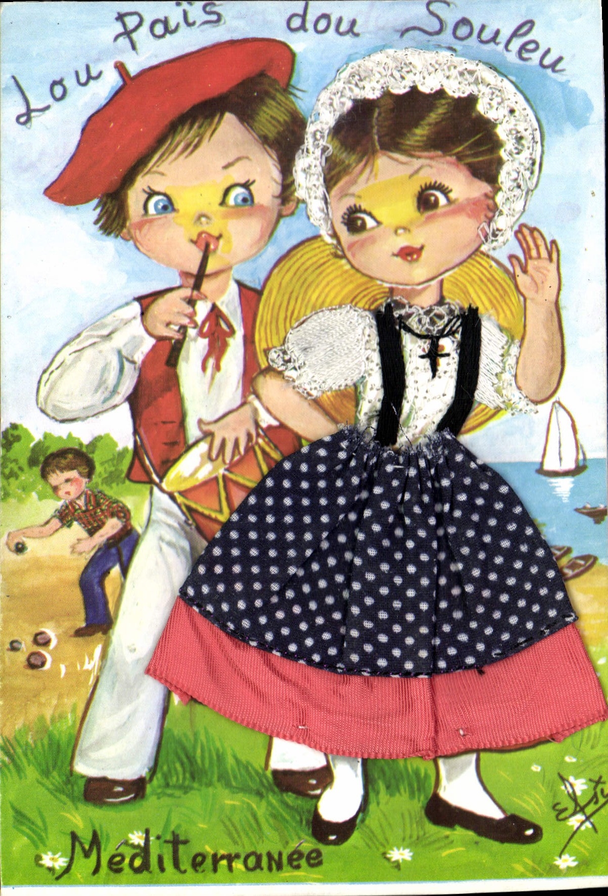 MODERN CARD Lou Feed dou Souleu the Mediterranean Folklore