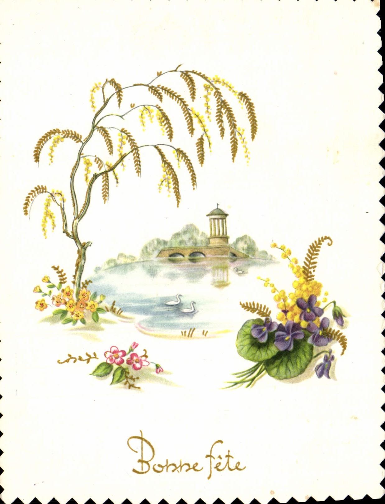 MODERN CARD Good Festival Flowers