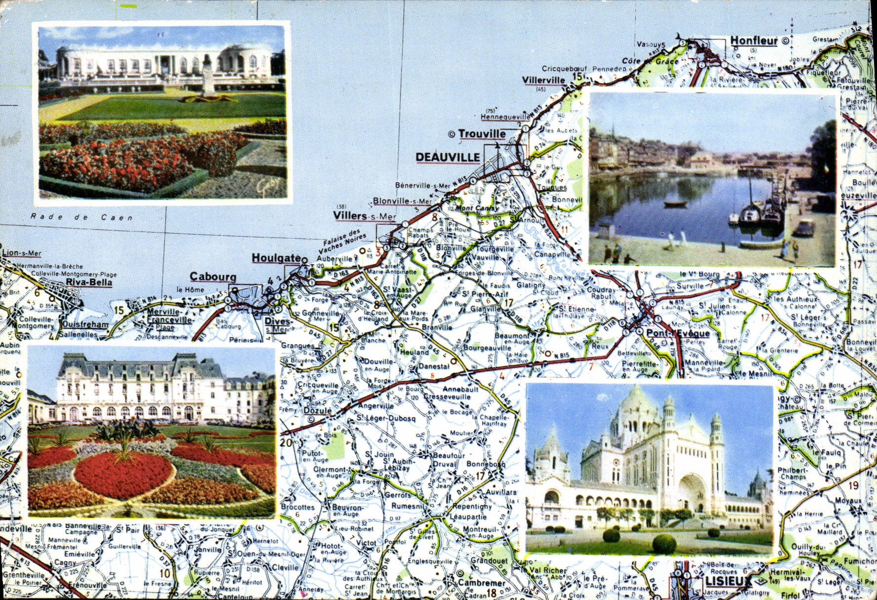 MODERN CARD Normandy the Flowered Dimension Deauville Lisieux Honfleur