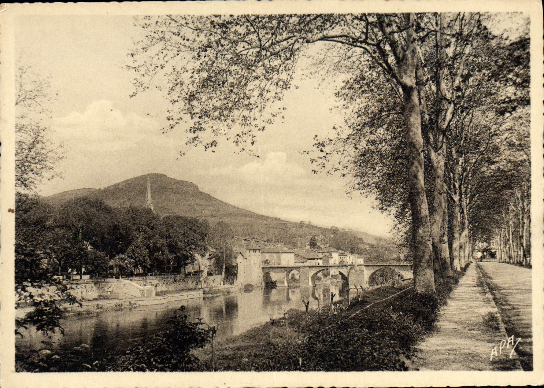 MODERN CARD Noble St Antonin Valley Seen of the station