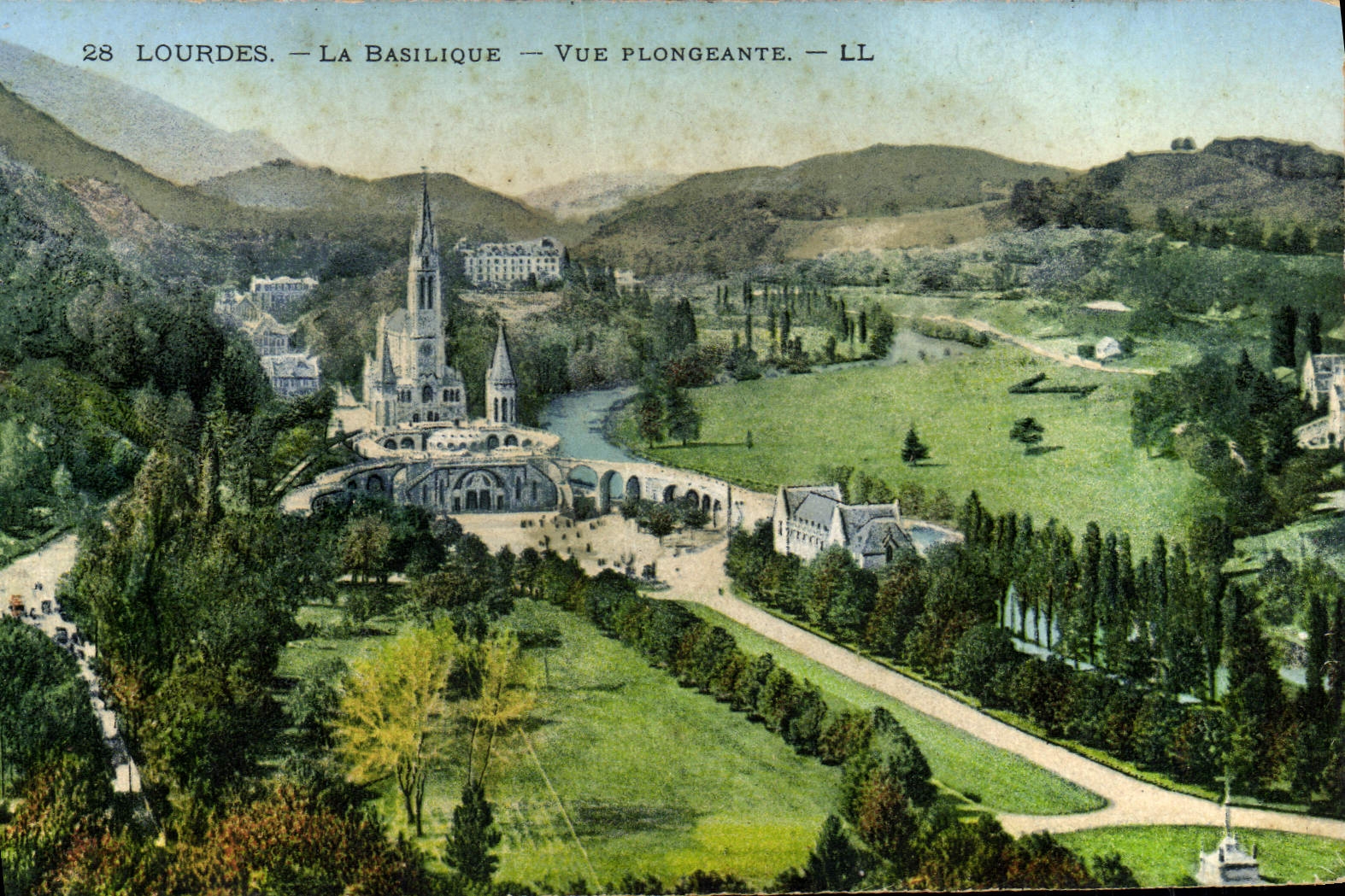 MODERN CARD Heavy the View from above Basilica