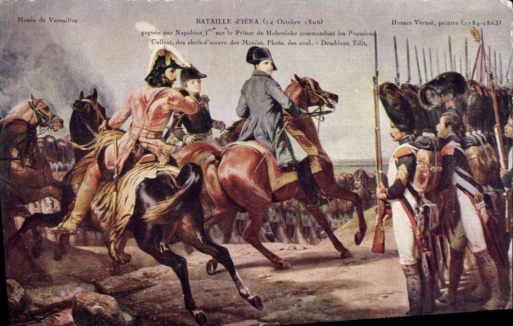 VINTAGE POSTCARD Napoleon 1st Battle of Iena Militaria October 14th, 1806