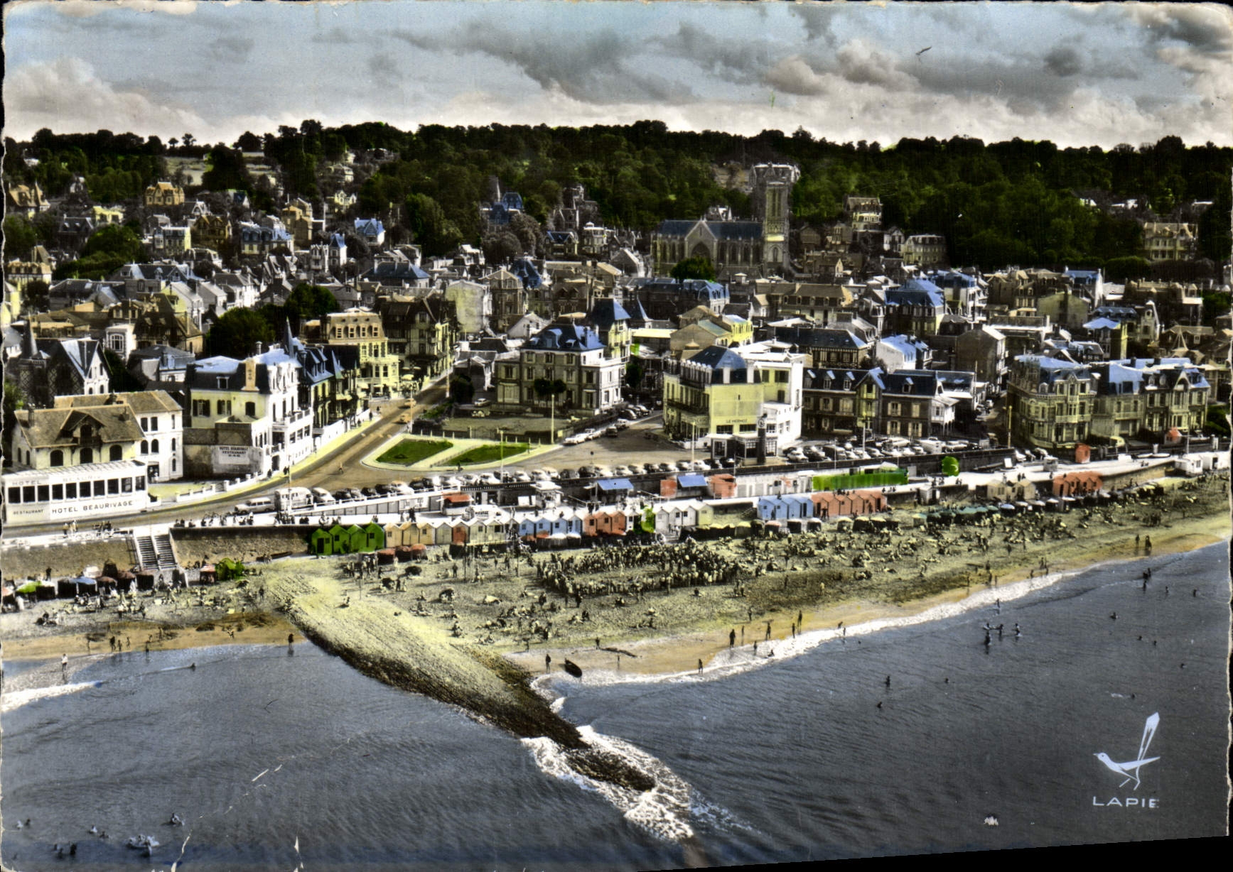 MODERN CARD Villers On Sea Panoramic View