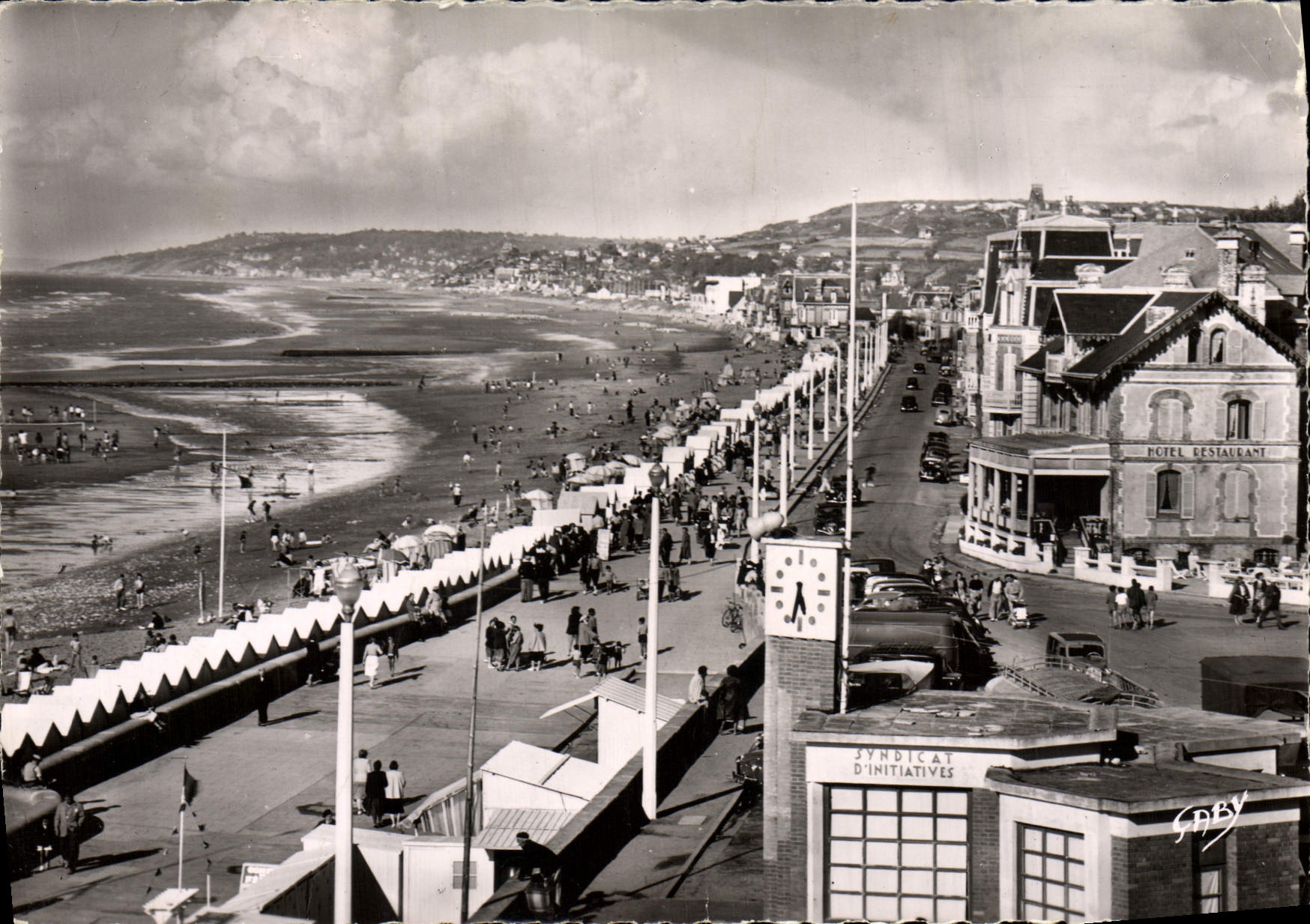 MODERN CARD Villers On Sea the Beach Tourist office