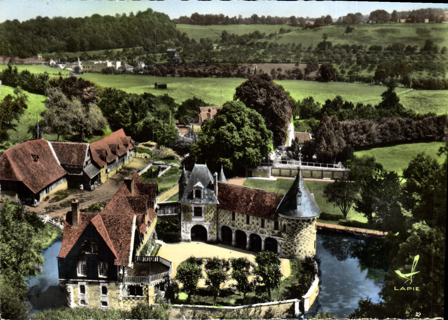 MODERN CARD Saint Germain De Livet the Castle