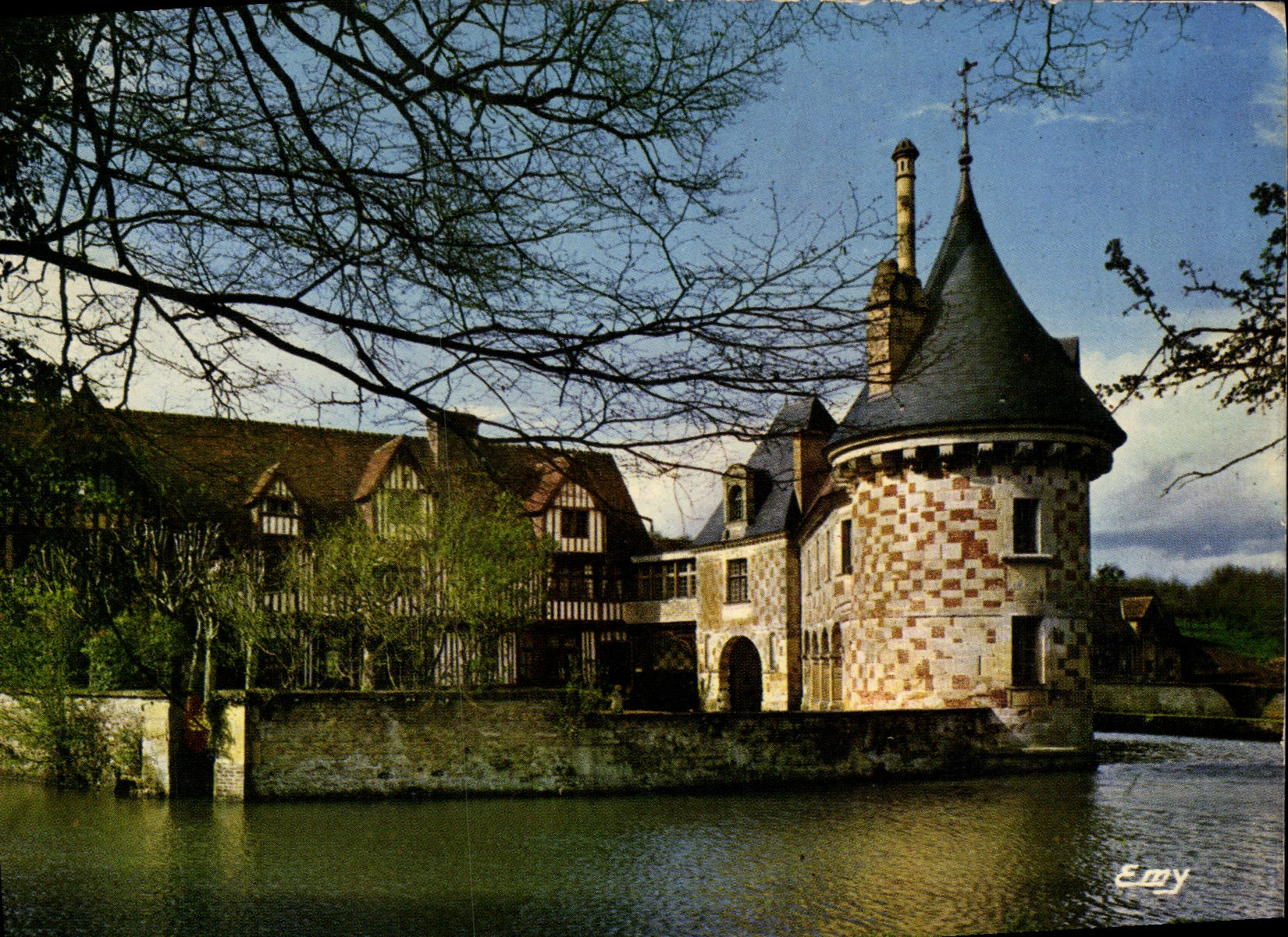 POSTAL MODERNA Saint Germain De Livet el castillo