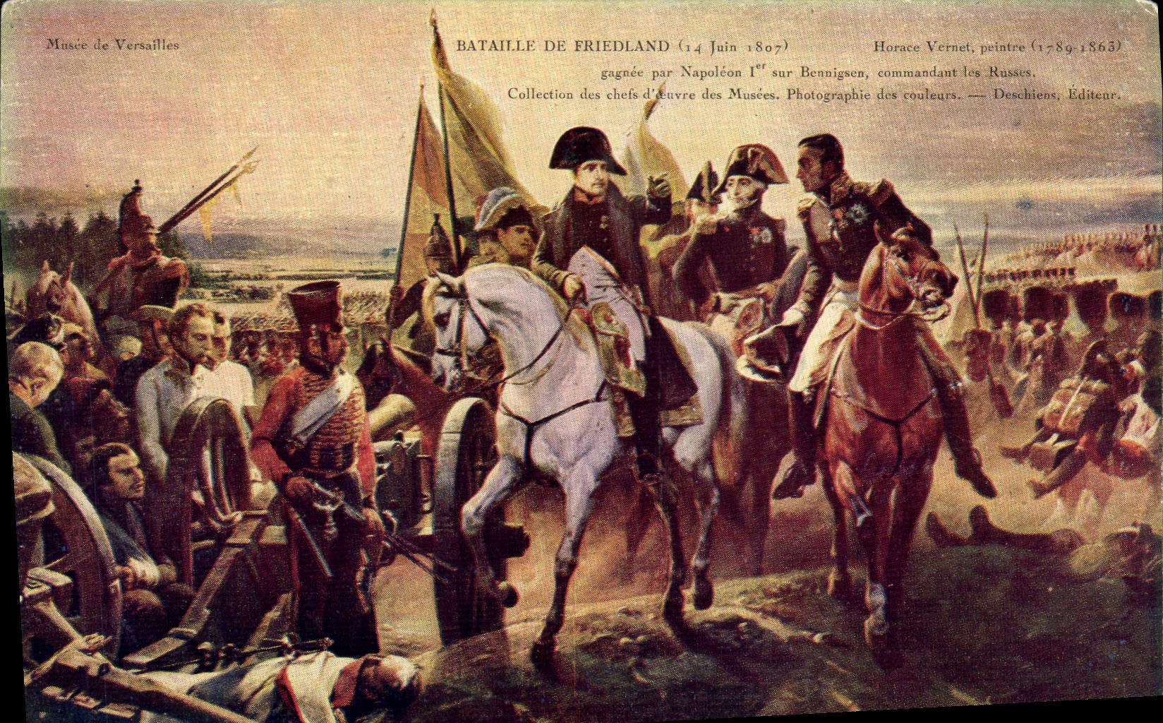 MODERN CARD Napoleon 1st Battle of Friedland Militaria June 14th, 1807