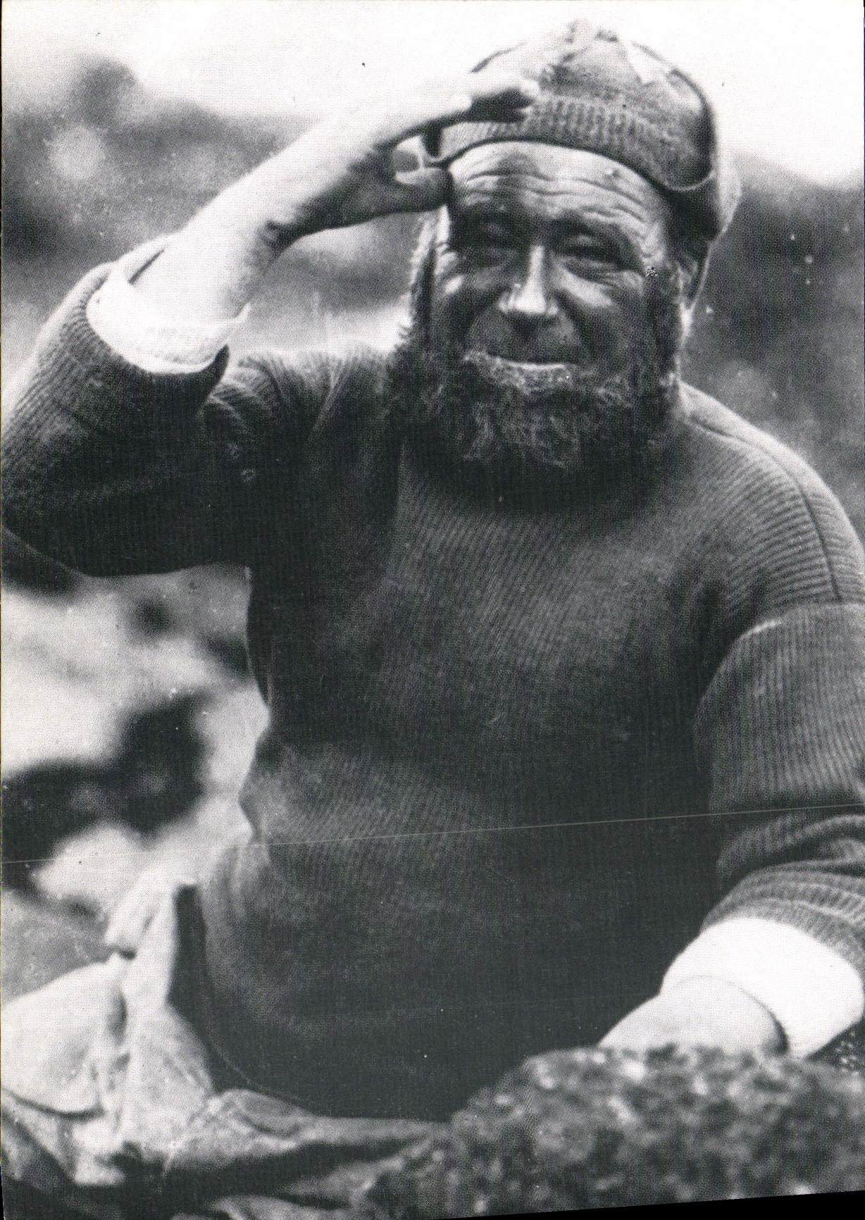 MODERN CARD Normandy D' Autrefois Hello the Pecheur navy Fishes