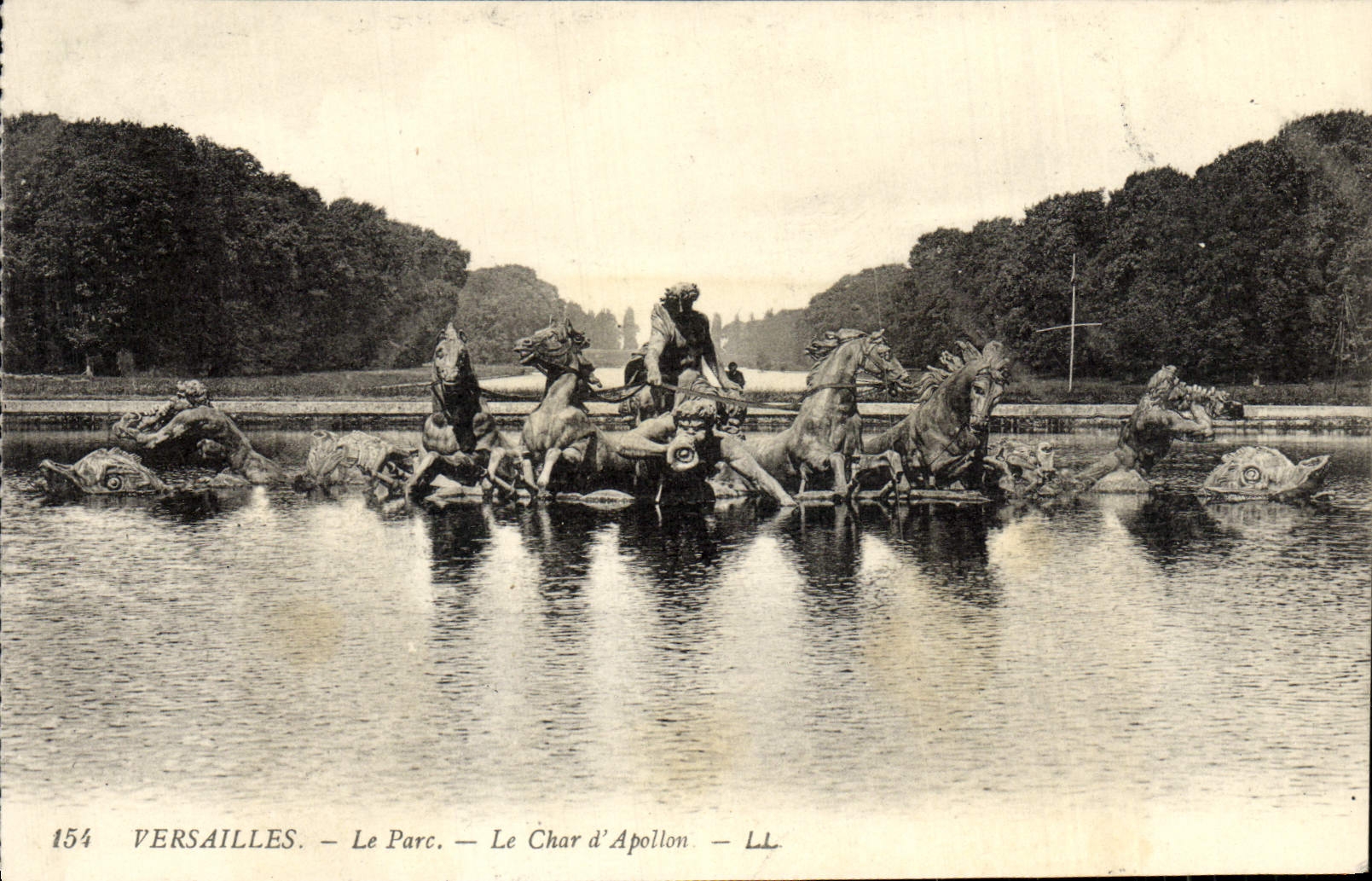 CPA Versailles Le Parc Le Char d'Apollon