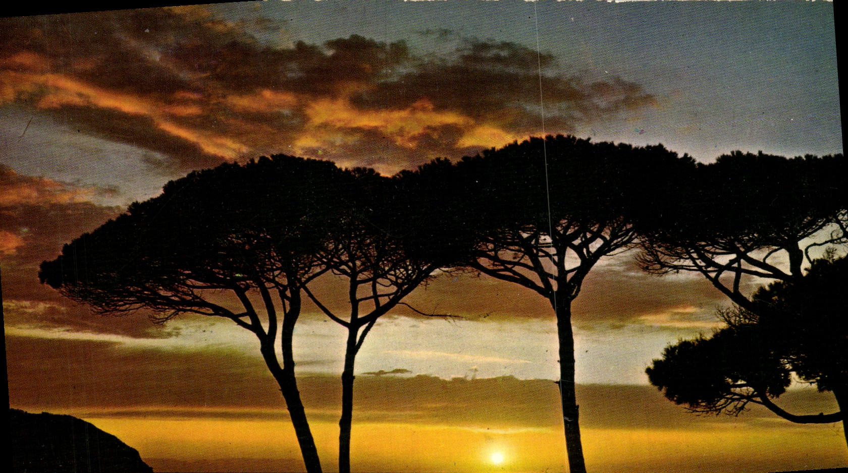 CPM Coucher de soleil en Mediterranee