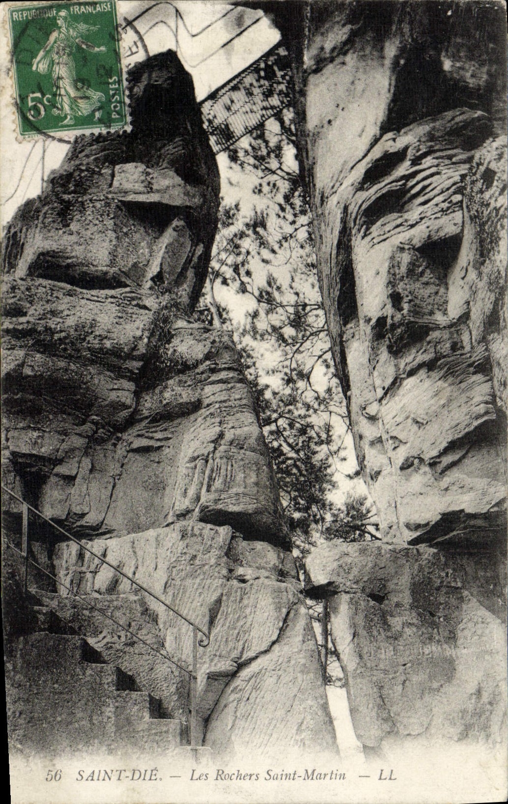 CPA Sainte Die Les Rochers Saint Martin