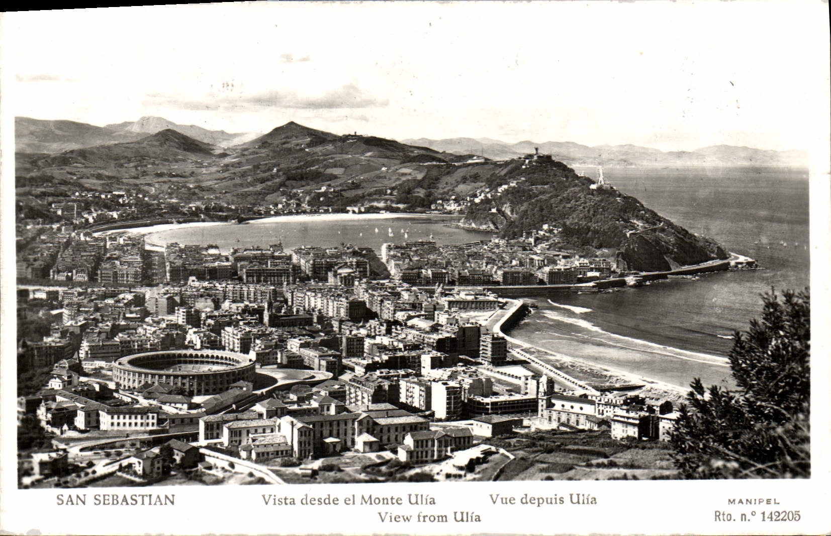 CPM San Sebastian Vista Desde El Monte Ulia Vue Depuis Ulfa