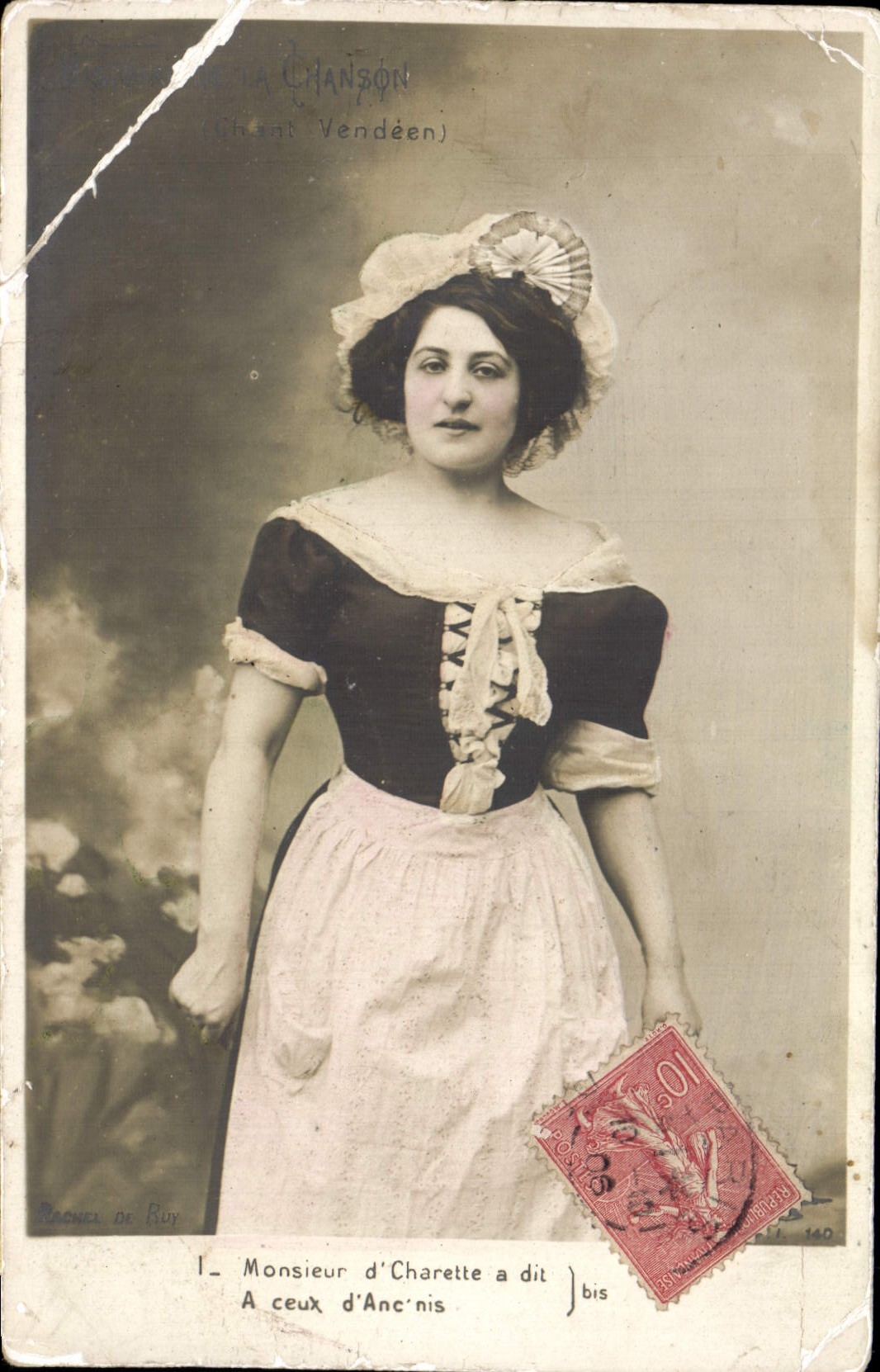 VINTAGE POSTCARD Fantasy Woman