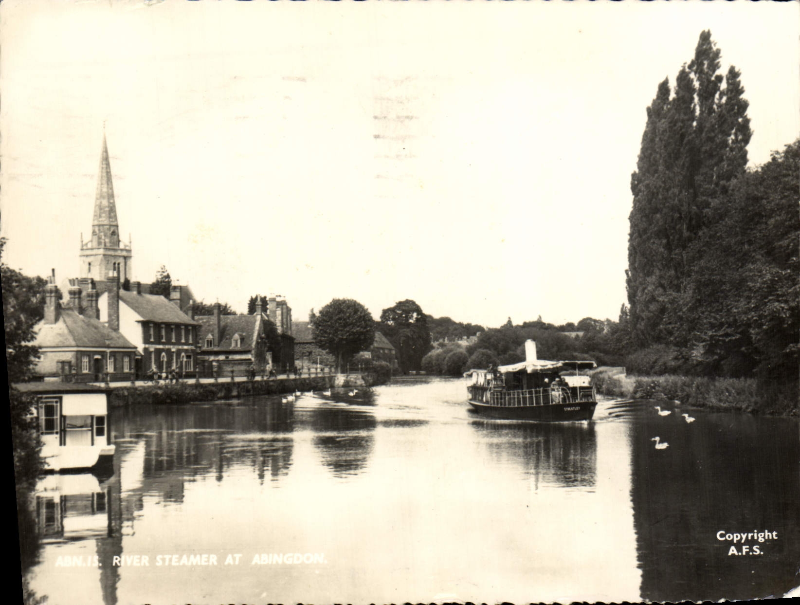 CPM River Steamer At Abingdon Bateau