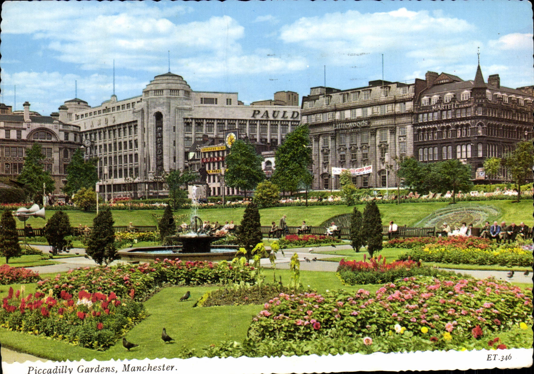 POSTAL MODERNA Piccadilly cultiva un huerto Manchester