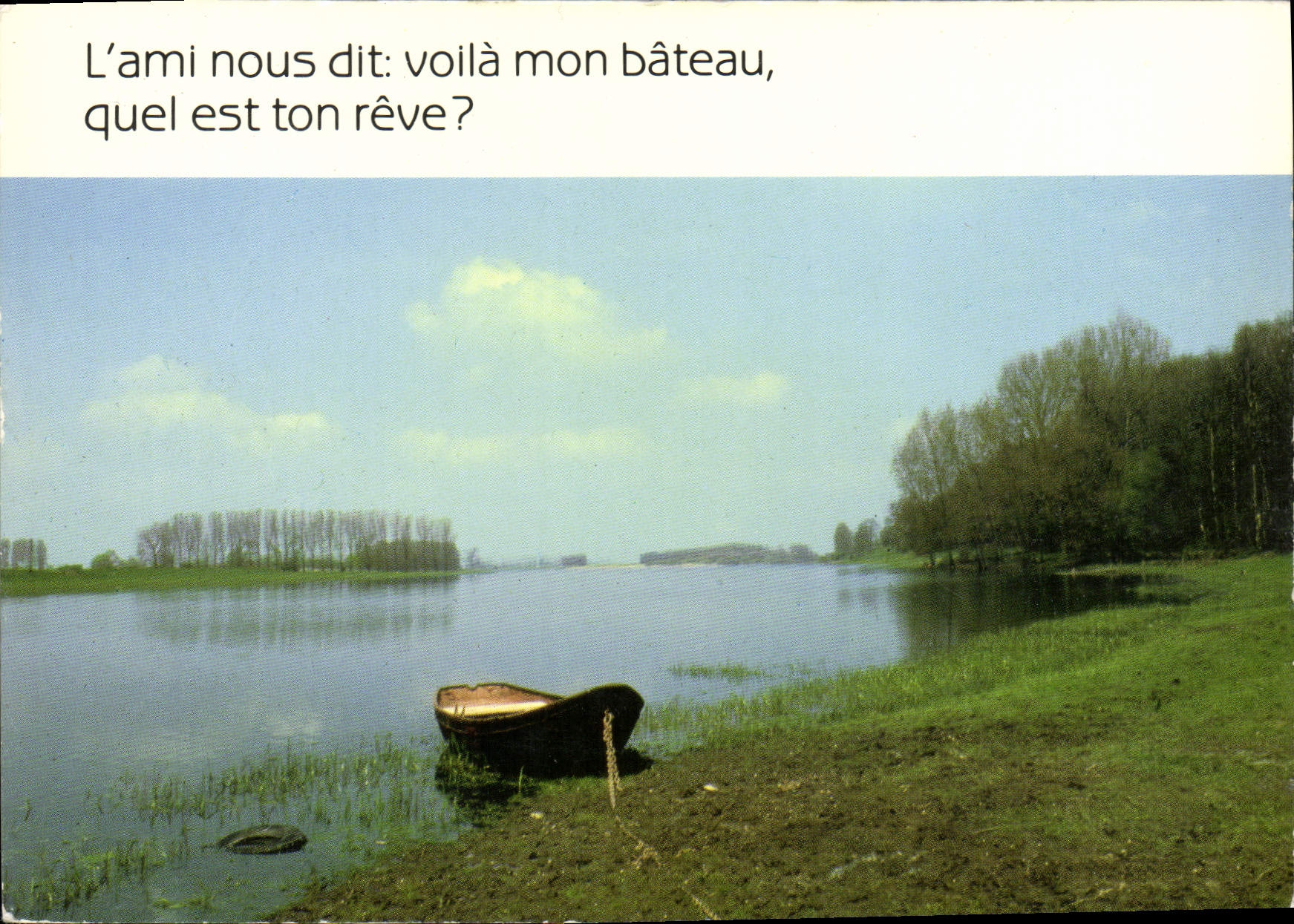 CPM L'Ami Nous Dit Voila Mon Bateau Quel Est Ton Reve