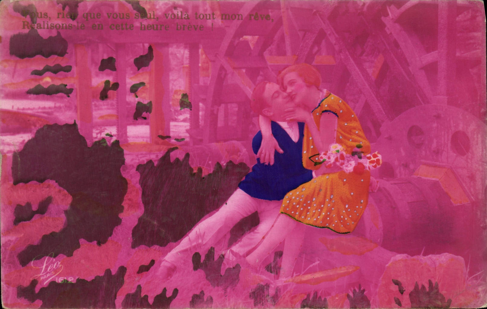 VINTAGE POSTCARD Fantasy Woman