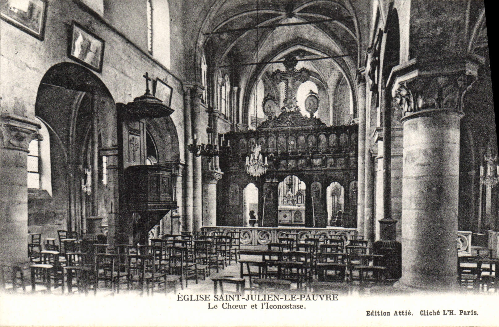 CPA Eglise Saint Julien Le Pauvre Le Choeur Et l'Iconostase Paris 