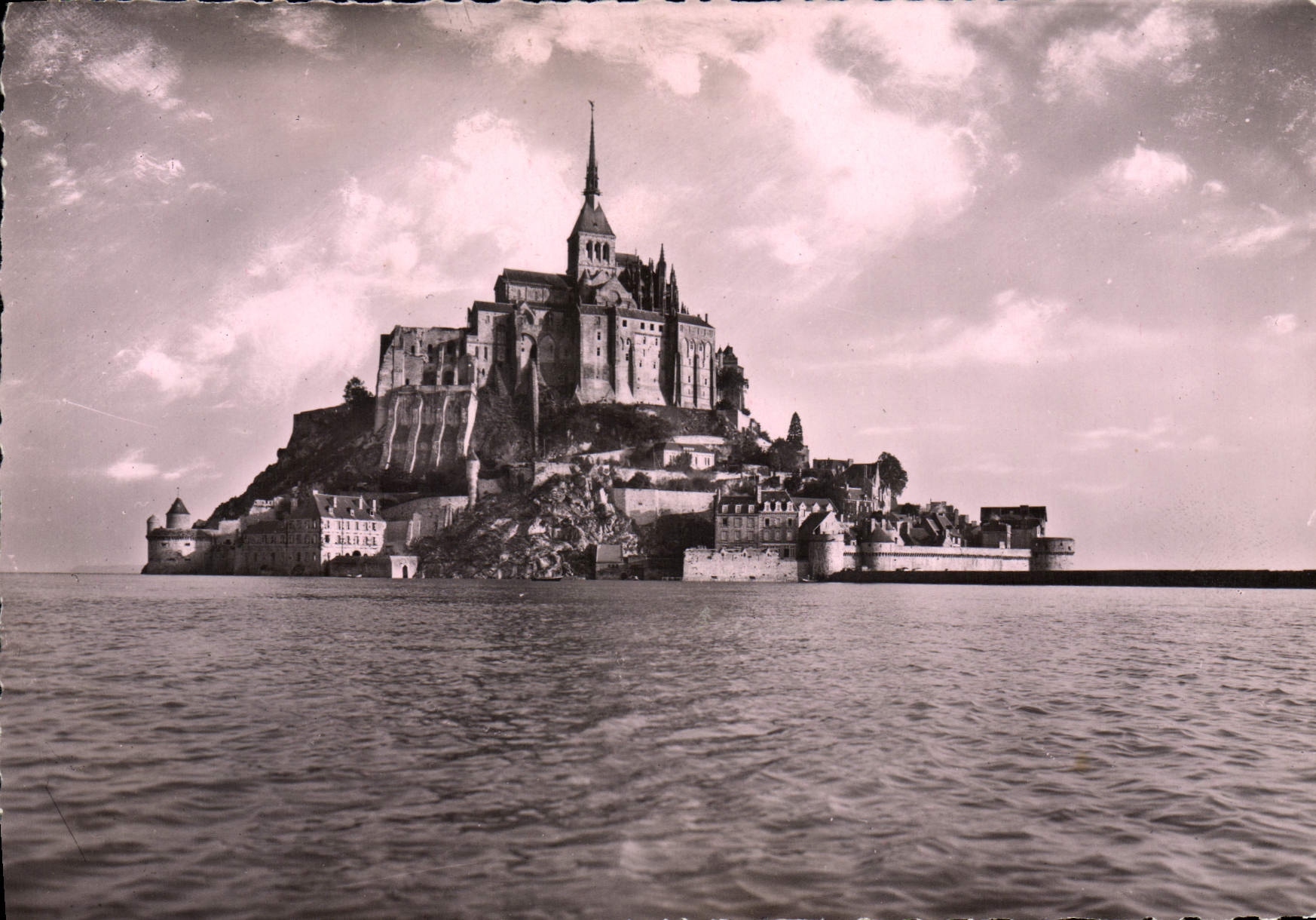 CPM Mont Saint Michel Cote Sud Ouest Grande Maree