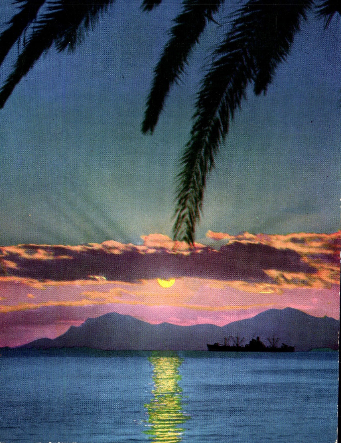 CPM Coucher Du Soleil Mediterranee