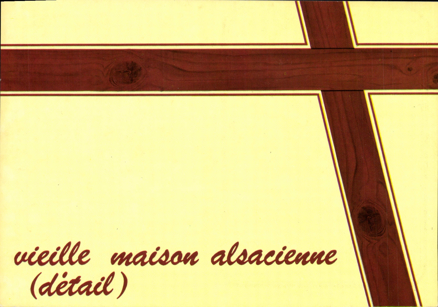 CPM Vieille maison alsacienne Detail