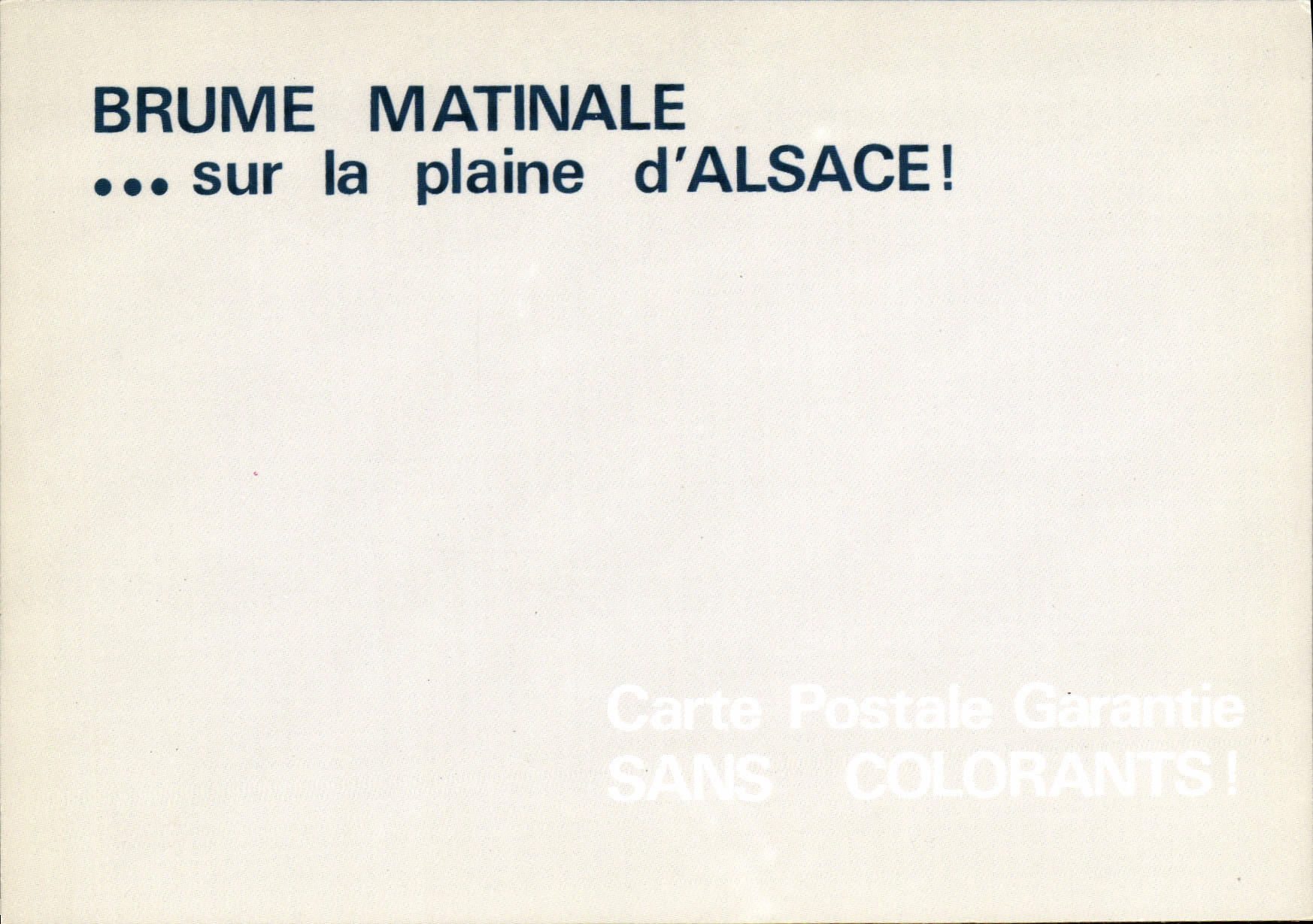 CPM Brume Matinale Sur La Plaine d'Alsace