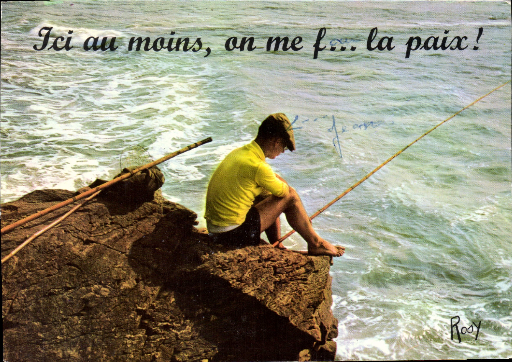 CPM Vacances Peche Pecheur 
