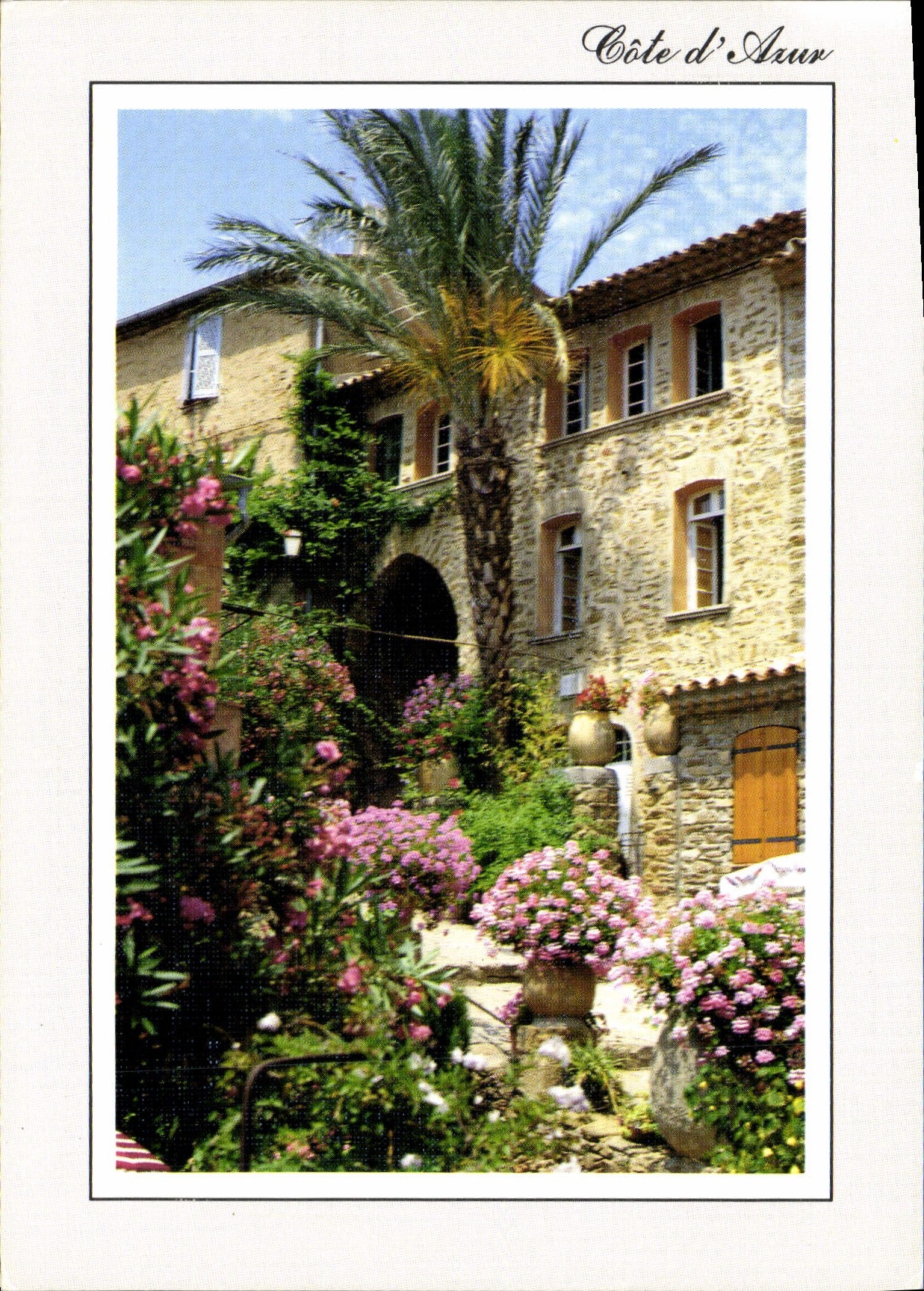 CPM Un Village Provencal en Fleurs Provence