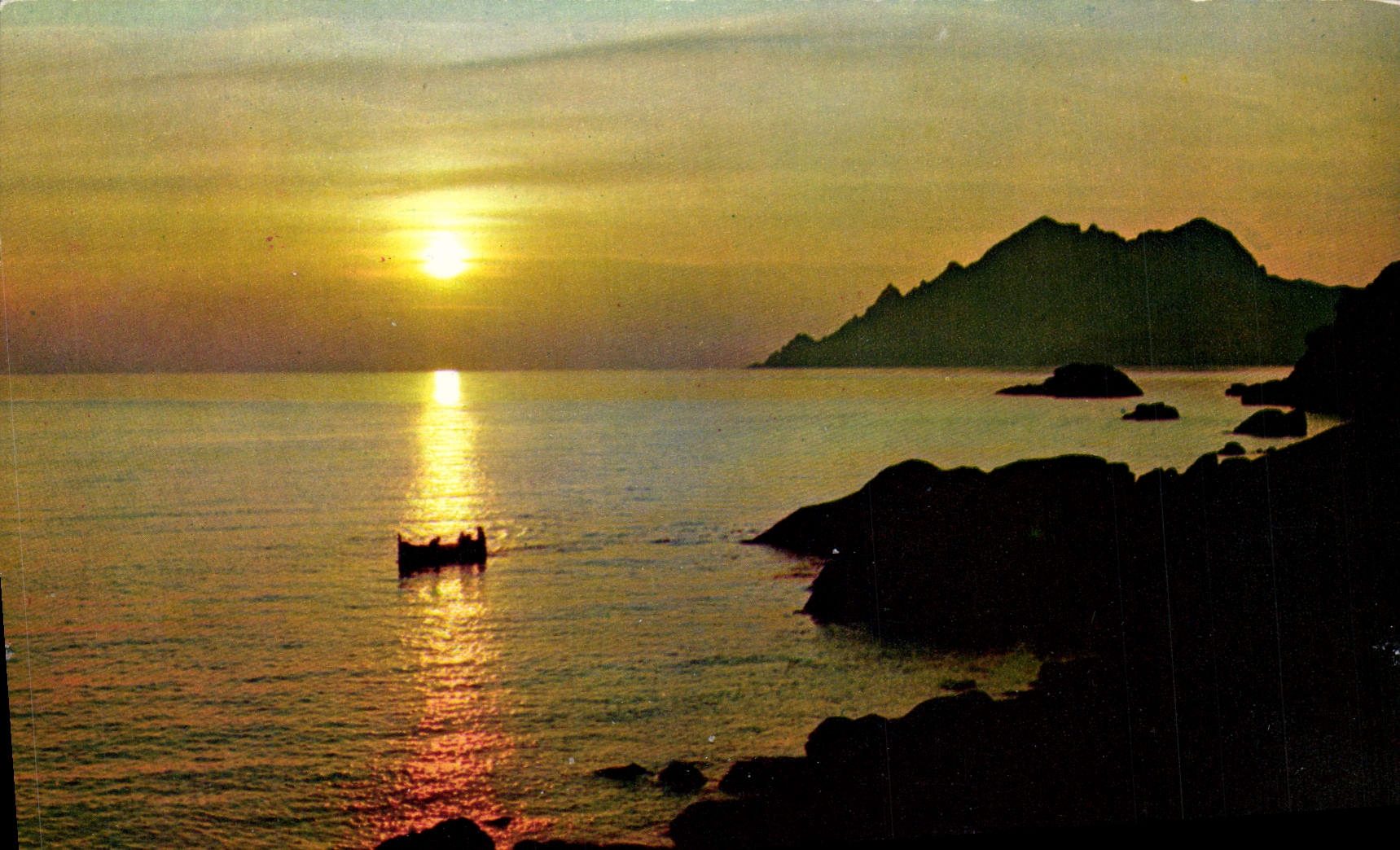 CPM Couleurs Et Lumiere De France Coucher de Soleil en Mediterranee