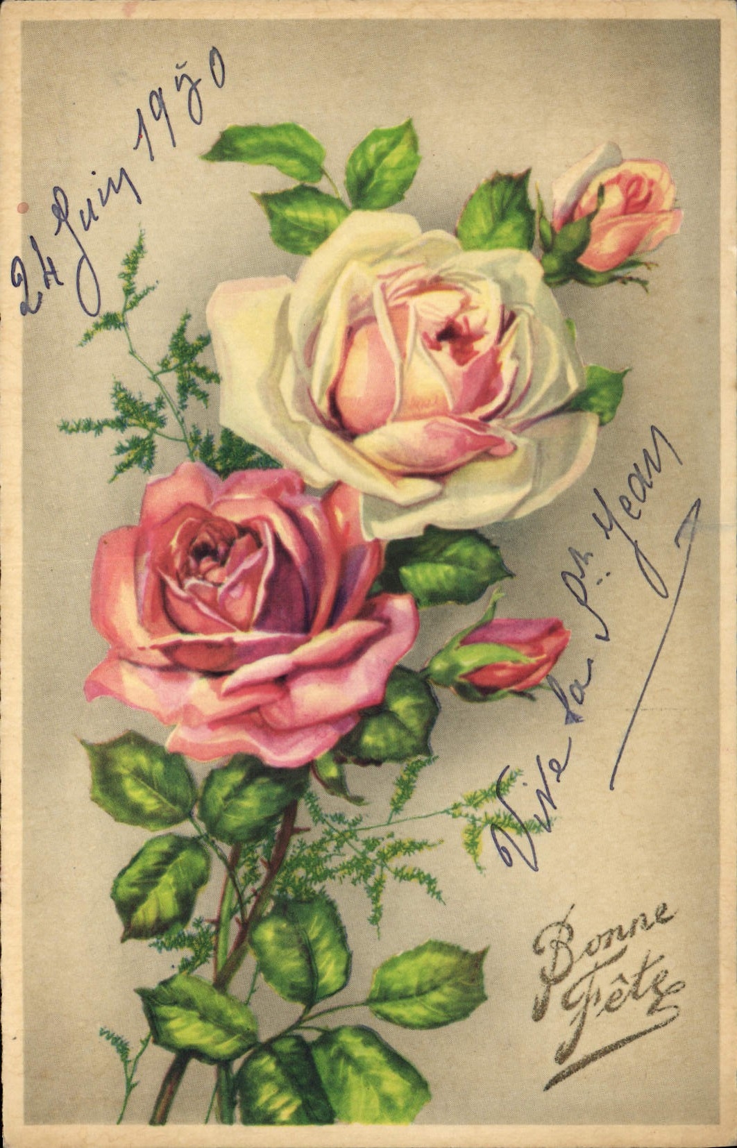 MODERN CARD Good Festival Flowers