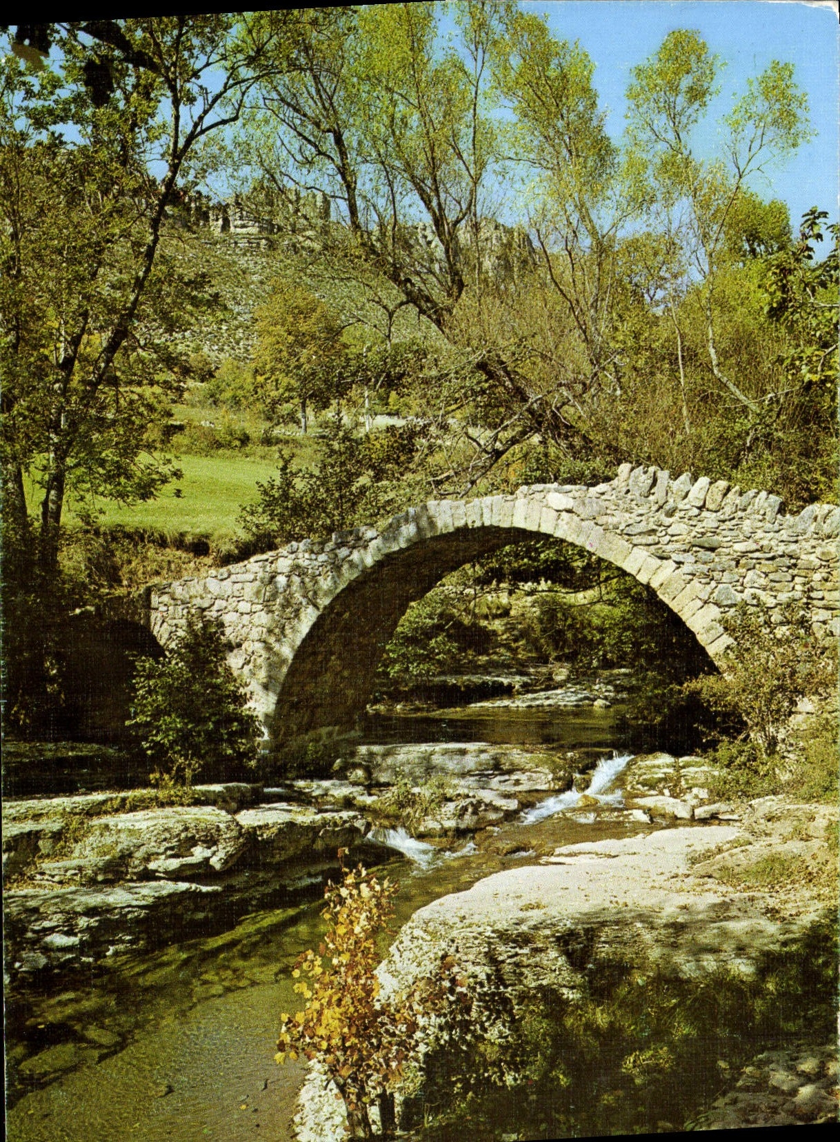 MODERN CARD an Old Toll bridge