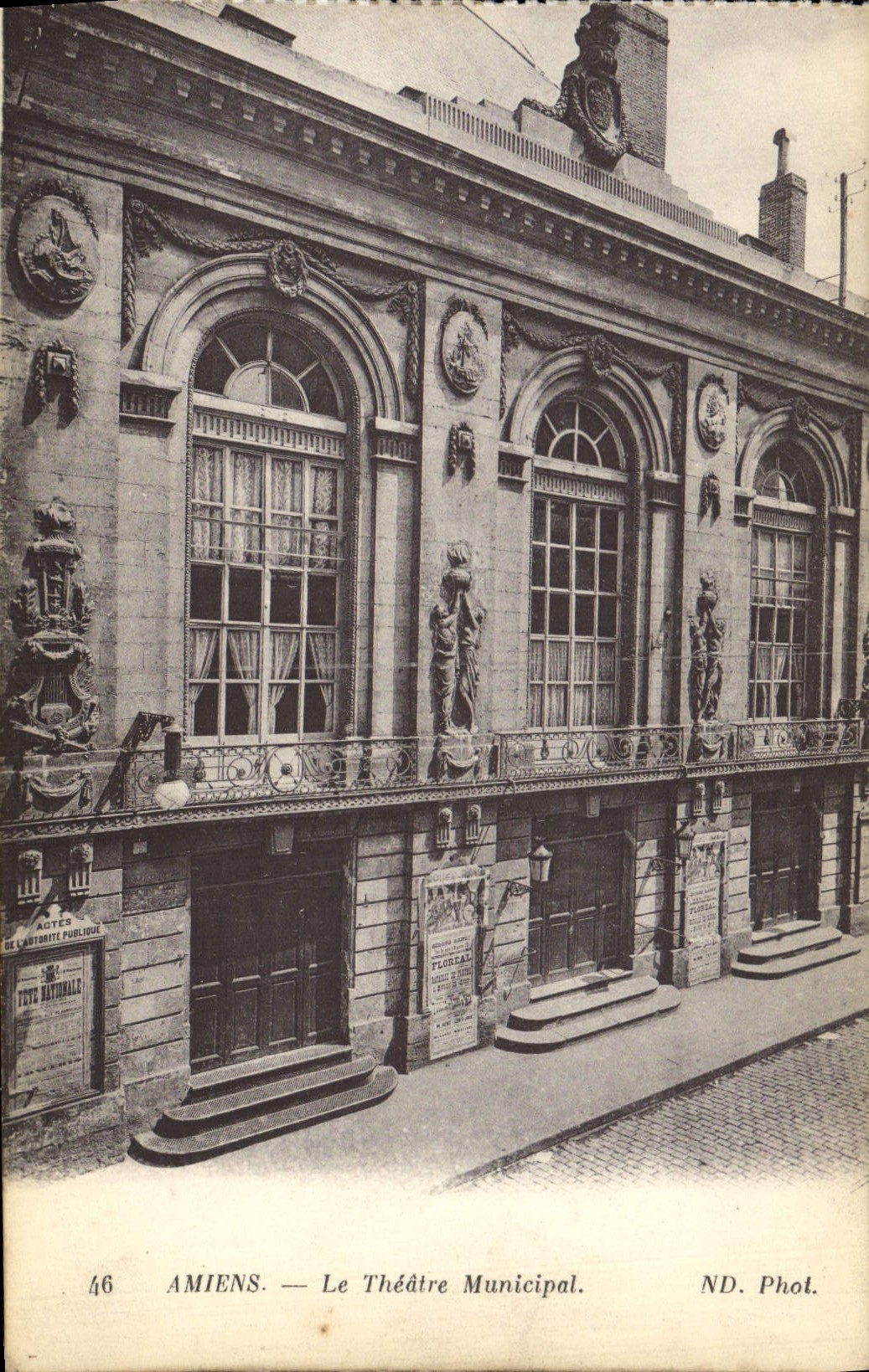 MODERN CARD Amiens the Municipal Theater