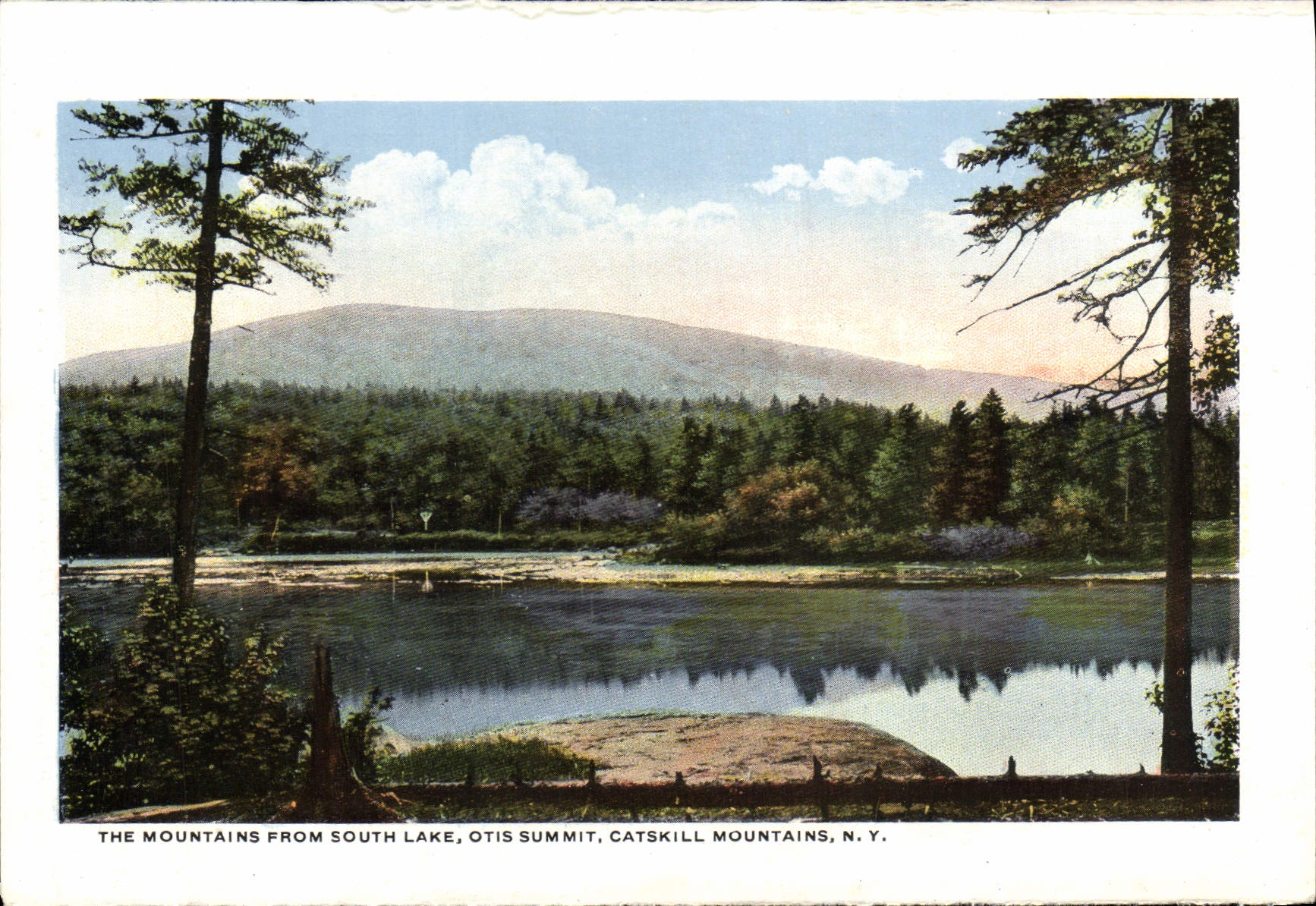 MODERN CARD The mountains from South Lake Otis Summit Catskill Mountains