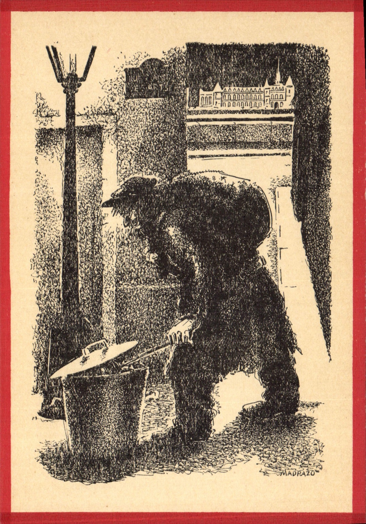 CPA Chez Les Clochards de Paris Voleur Madrazo