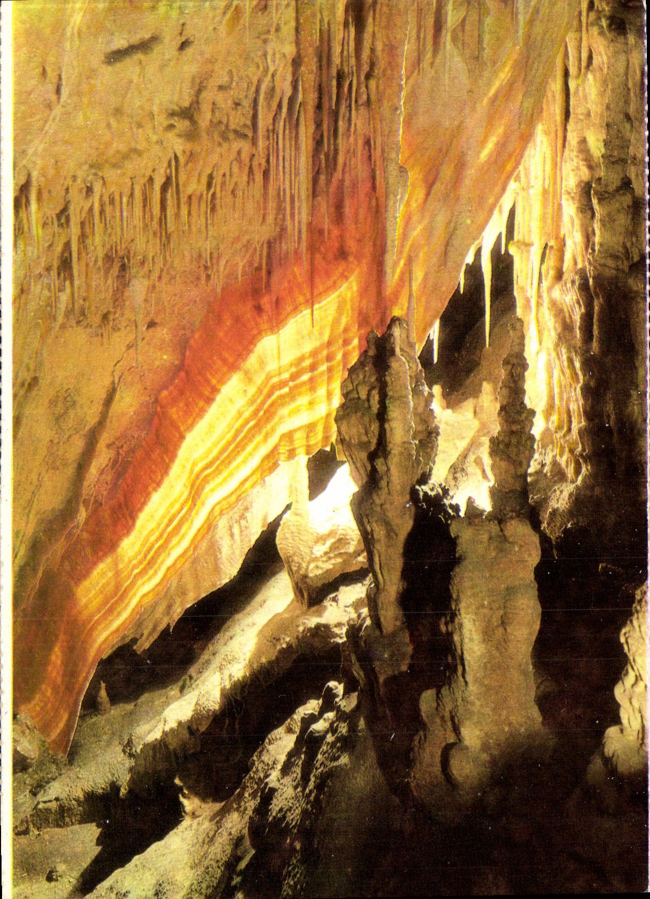 CPM Cuevas del Drach Porto Cristo Mallorca Bandera